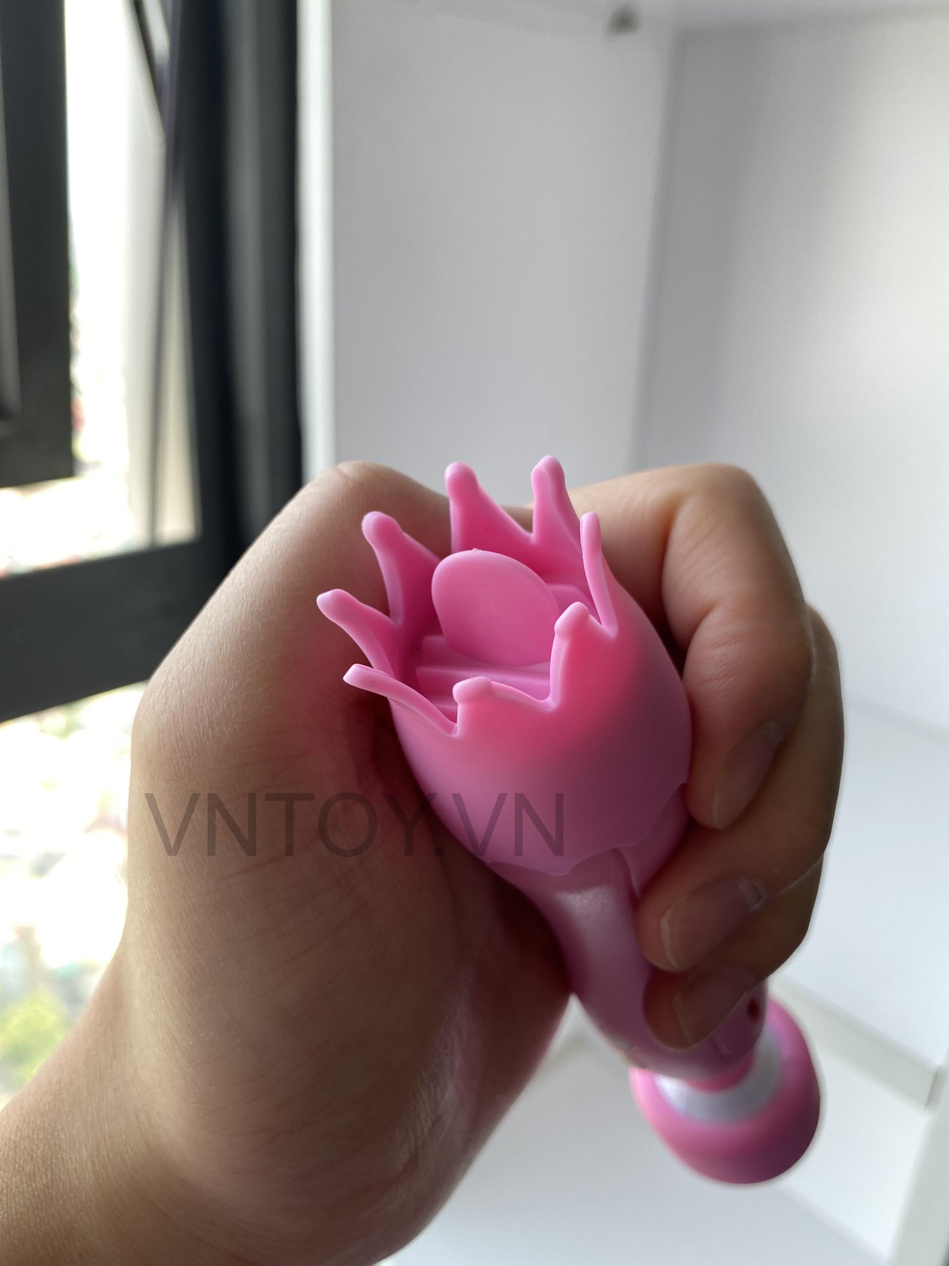 Chày rung tình yêu có lưỡi liếm sạc pin