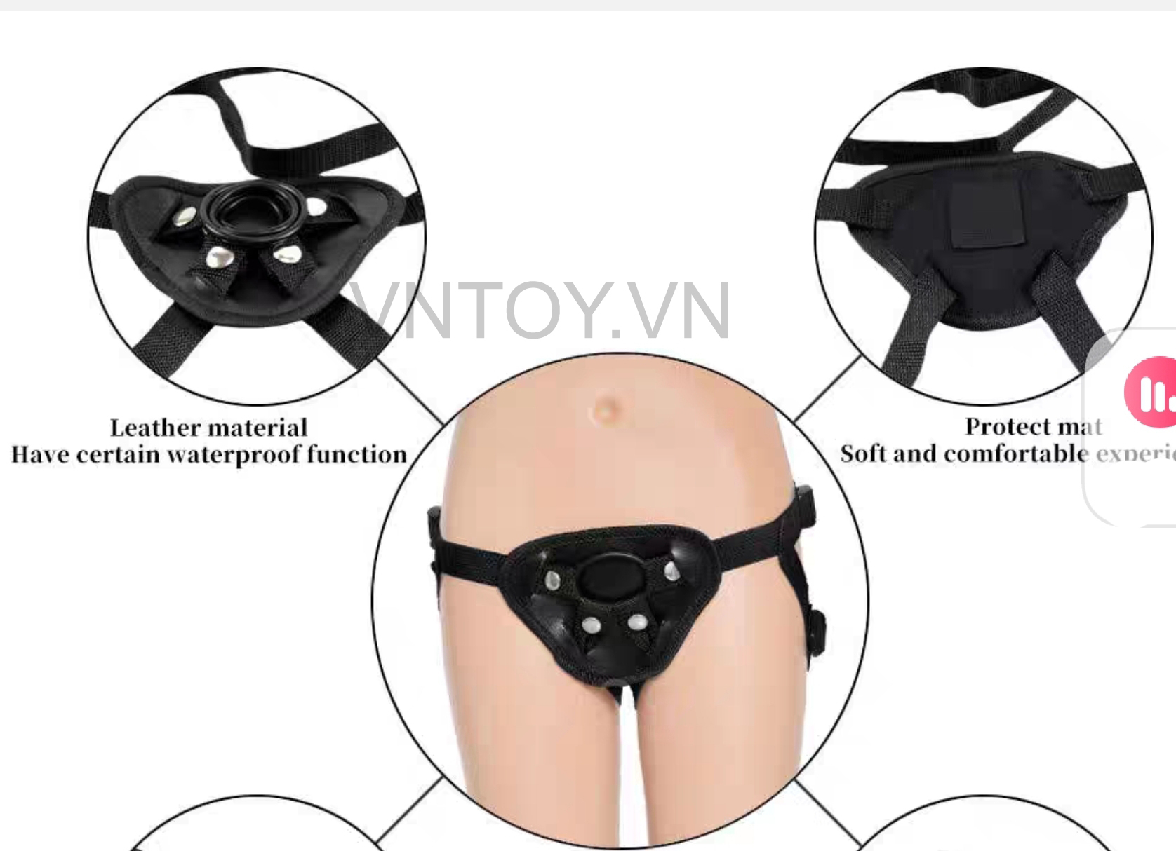 Dương vật giả có dây đeo gắn chim giả Silicon như thật