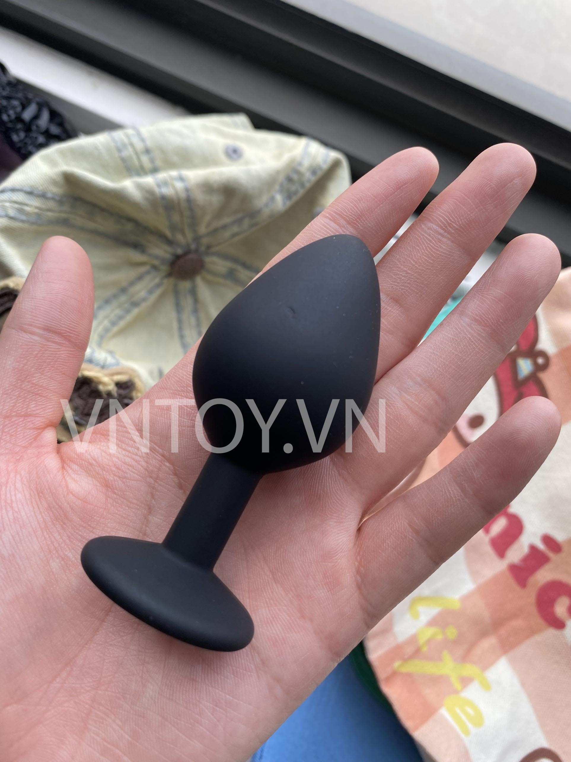 Nút gắn hậu môn Silicon đính đá