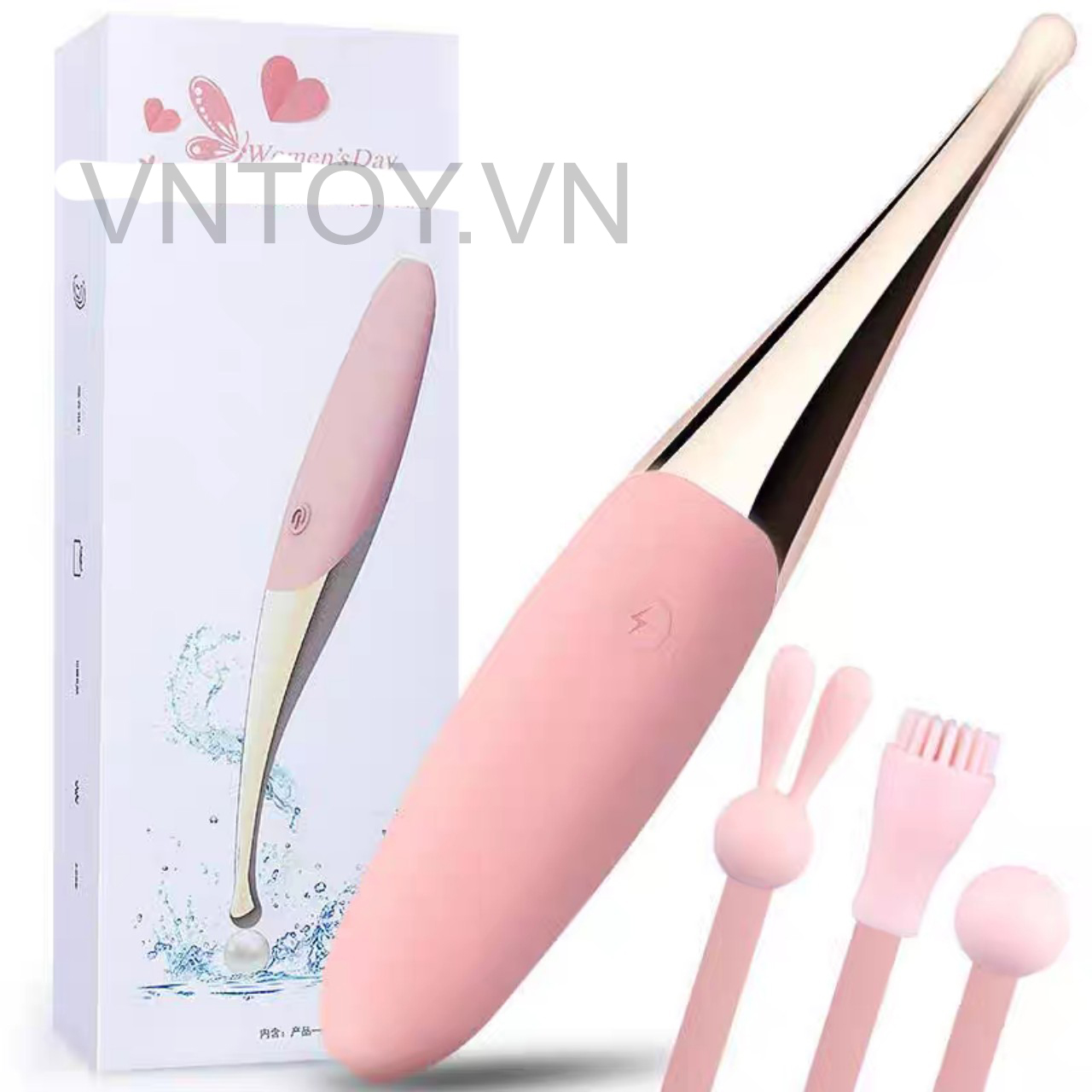 Bút rung 4 đầu thay thế sạc pin cao cấp