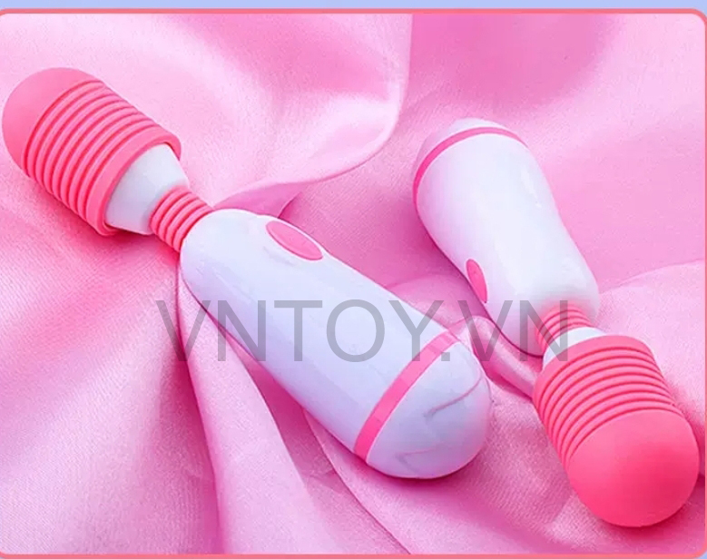 Chày rung âm đạo cầm tay đầu xoay Silicon 10 chế độ sạc Pin