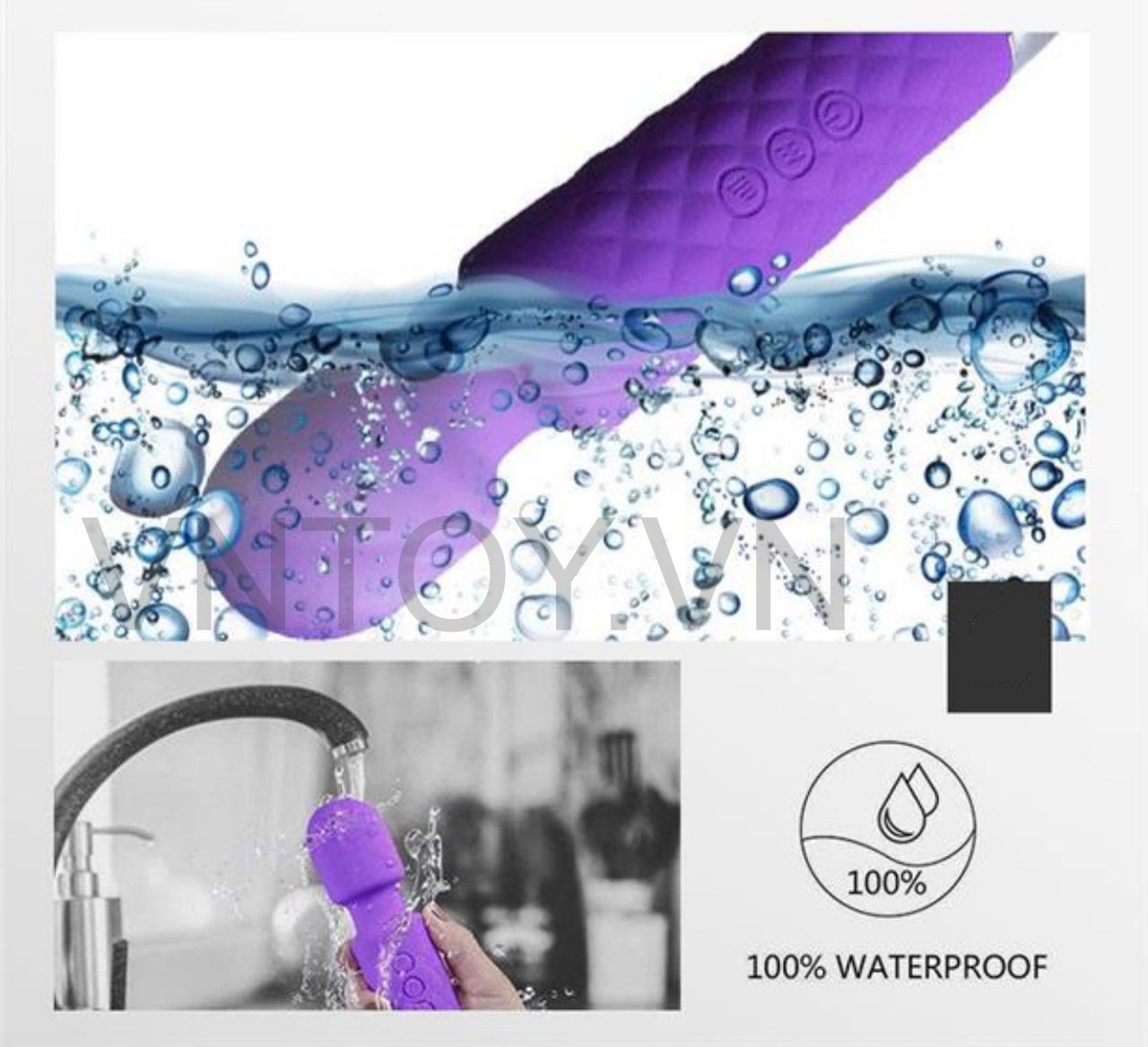 Chày rung cầm tay 20 chế độ rung đa năng sạc pin