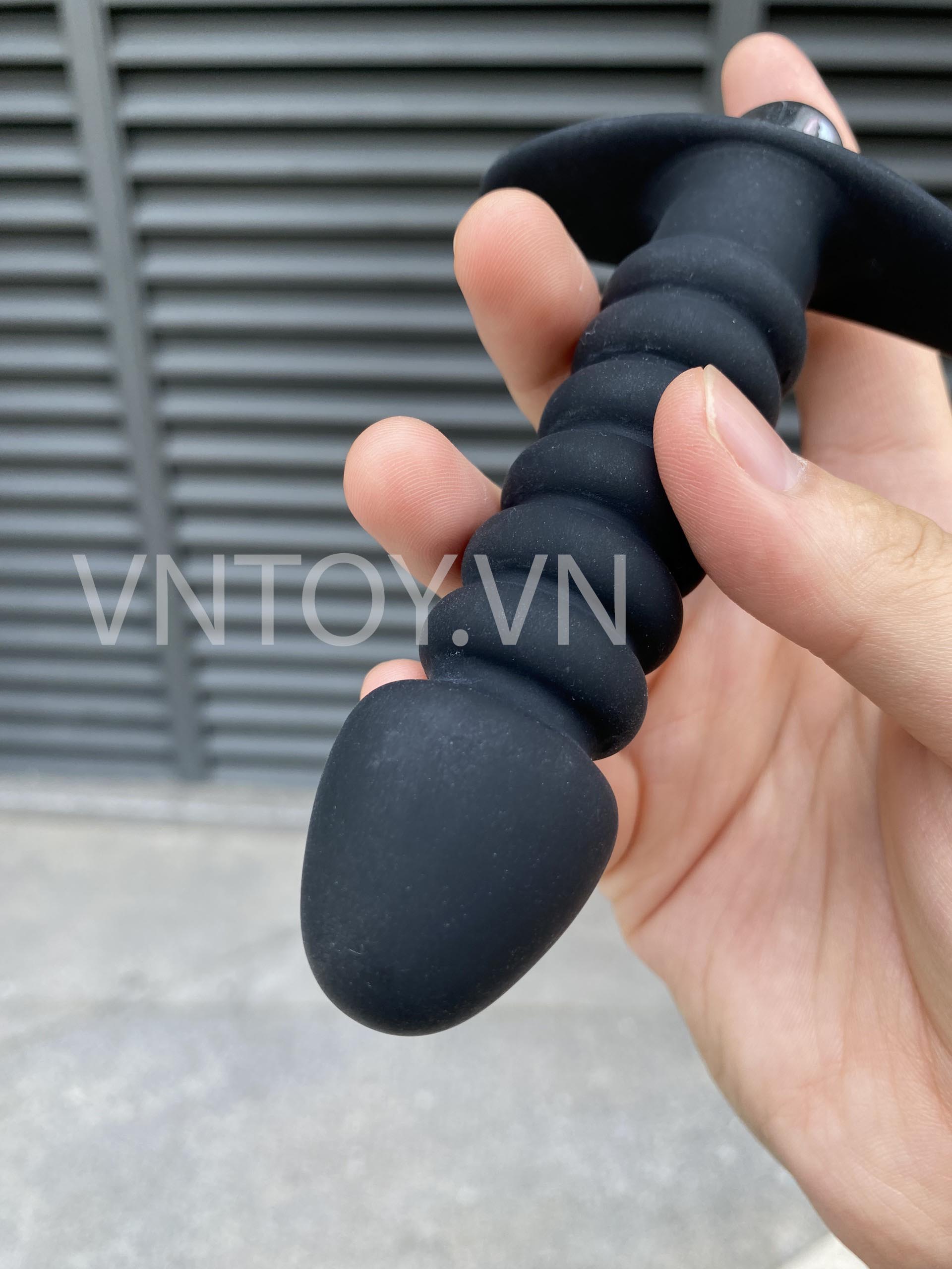 Dụng cụ gắn hậu môn Silicon có rung