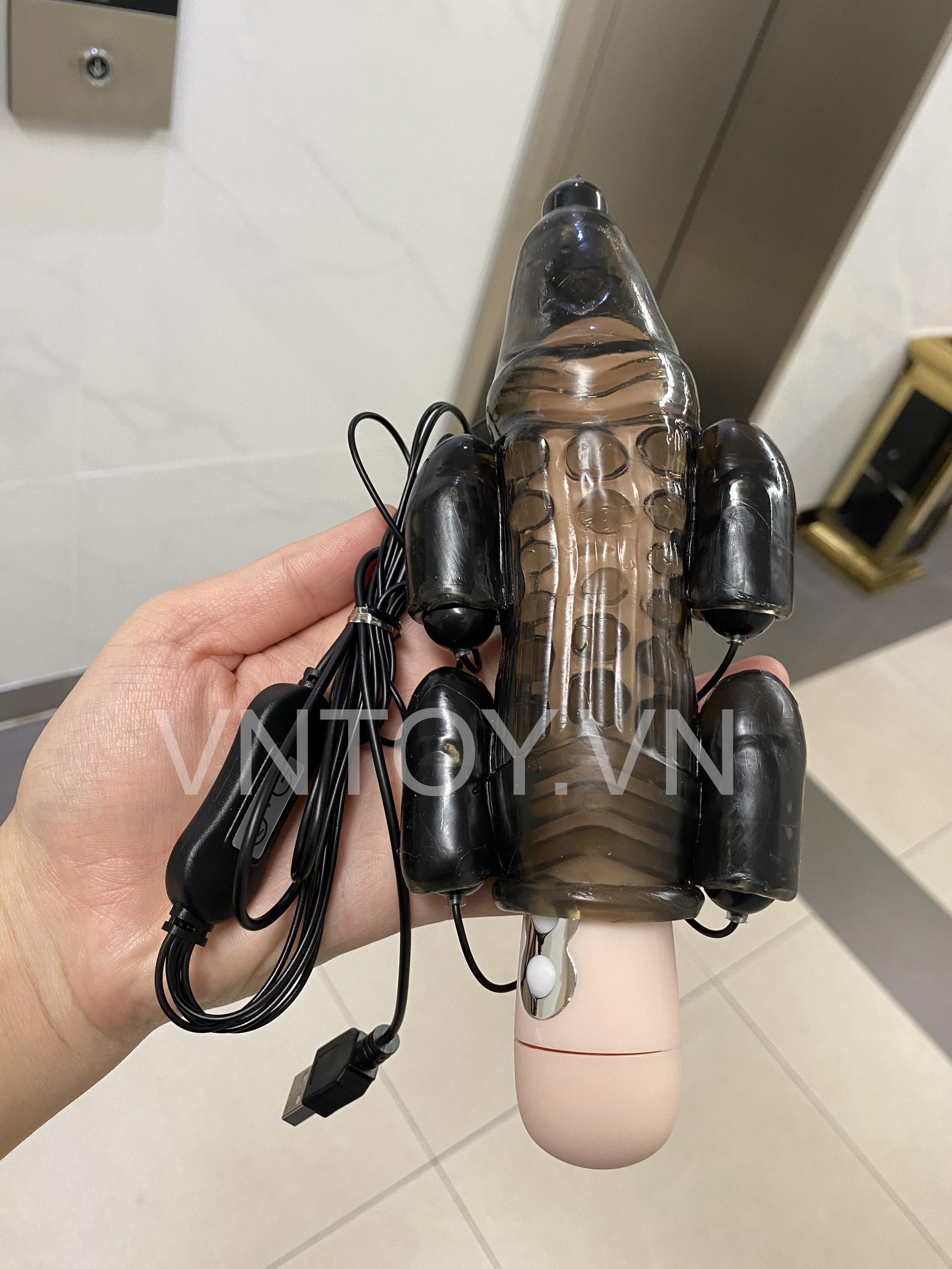 Máy tập dương vật cường độ mạnh Penile Exerciser hình tên lửa