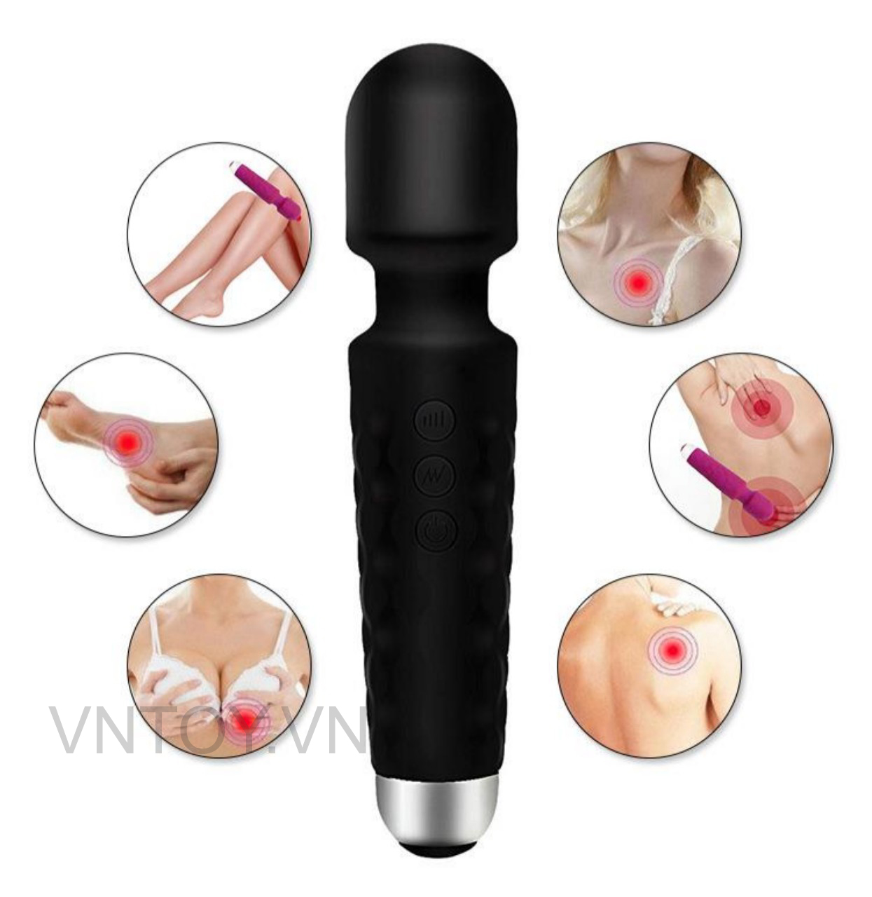 Chày rung cầm tay 20 chế độ rung đa năng sạc pin