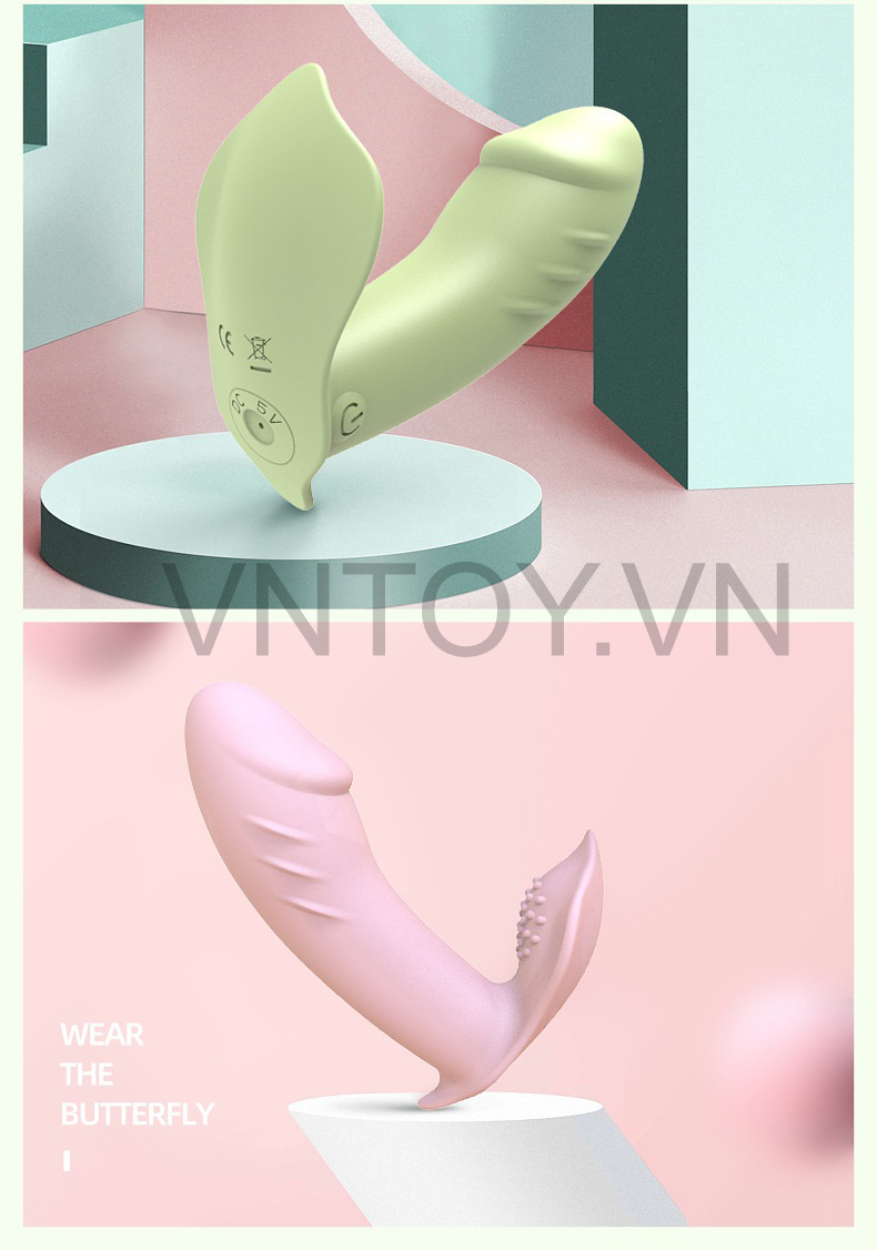 Quần lót rung điều khiển từ xa cỡ nhỏ có vân mềm mịn