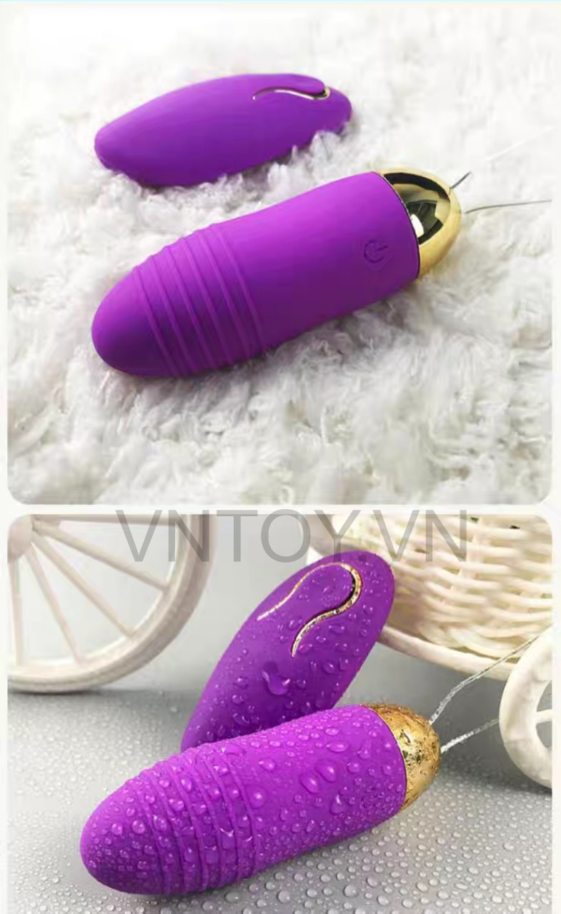 Trứng rung tình yêu điều khiển từ xa sạc pin cao cấp