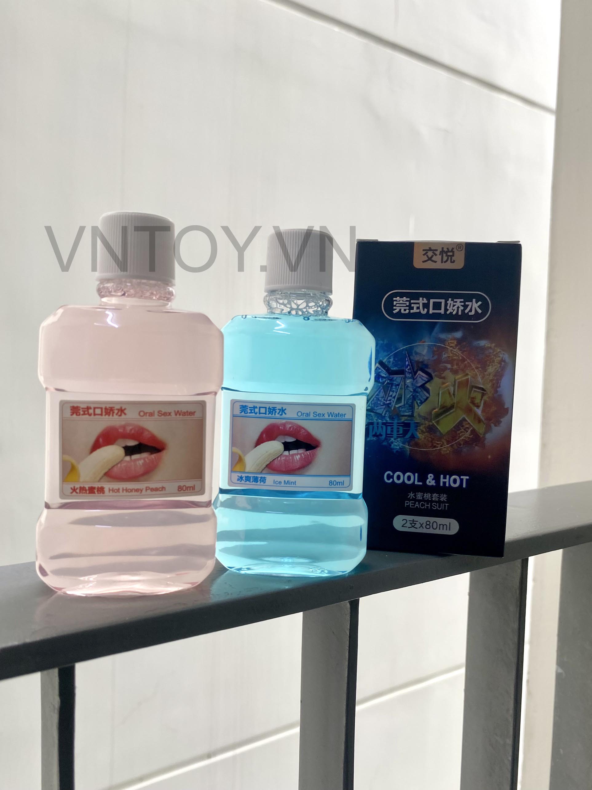 Nước tình yêu Oral Sex Water nóng lạnh dạng chai 80 ml
