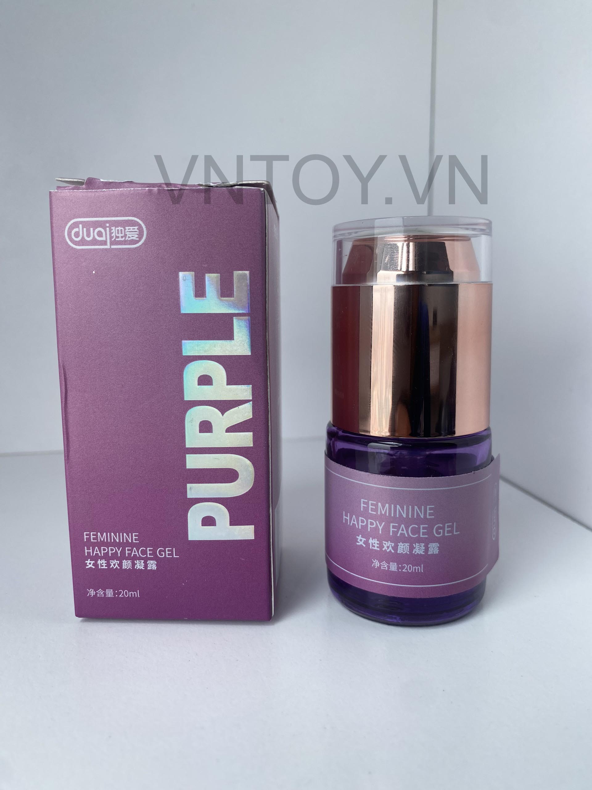 Gel tăng khoái cảm Purple Femine Happy Face kích thích hiệu quả
