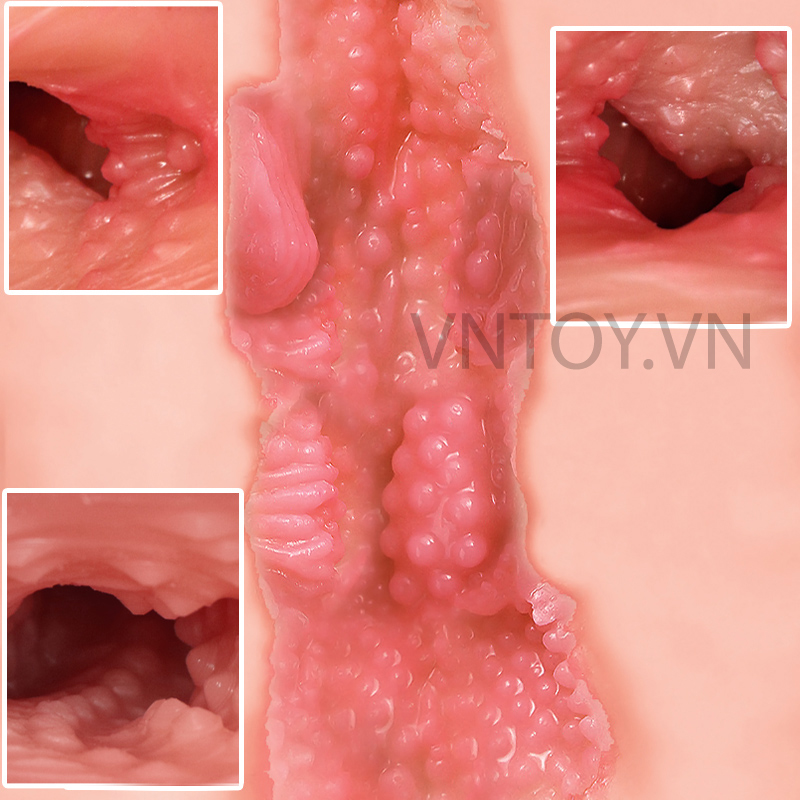 Âm đạo giả cỡ lớn tư thế ngửa bím múp rụp