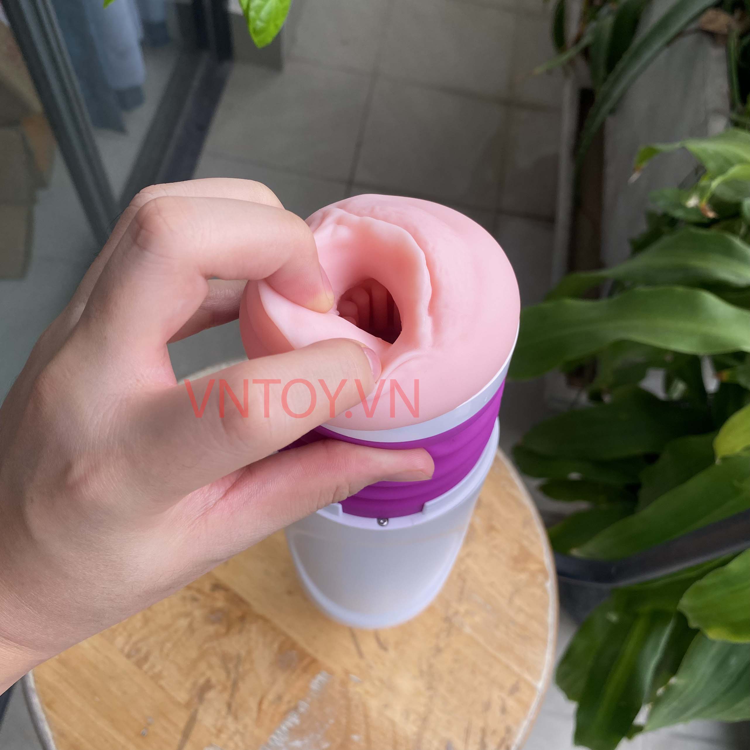 Âm đạo giả Dibe Ferrady tự động rung thụt tỏa nhiệt rên la