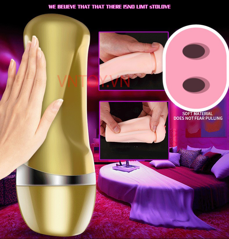 Âm đạo giả gắn tường cao cấp kèm lỗ hậu môn Jiuai