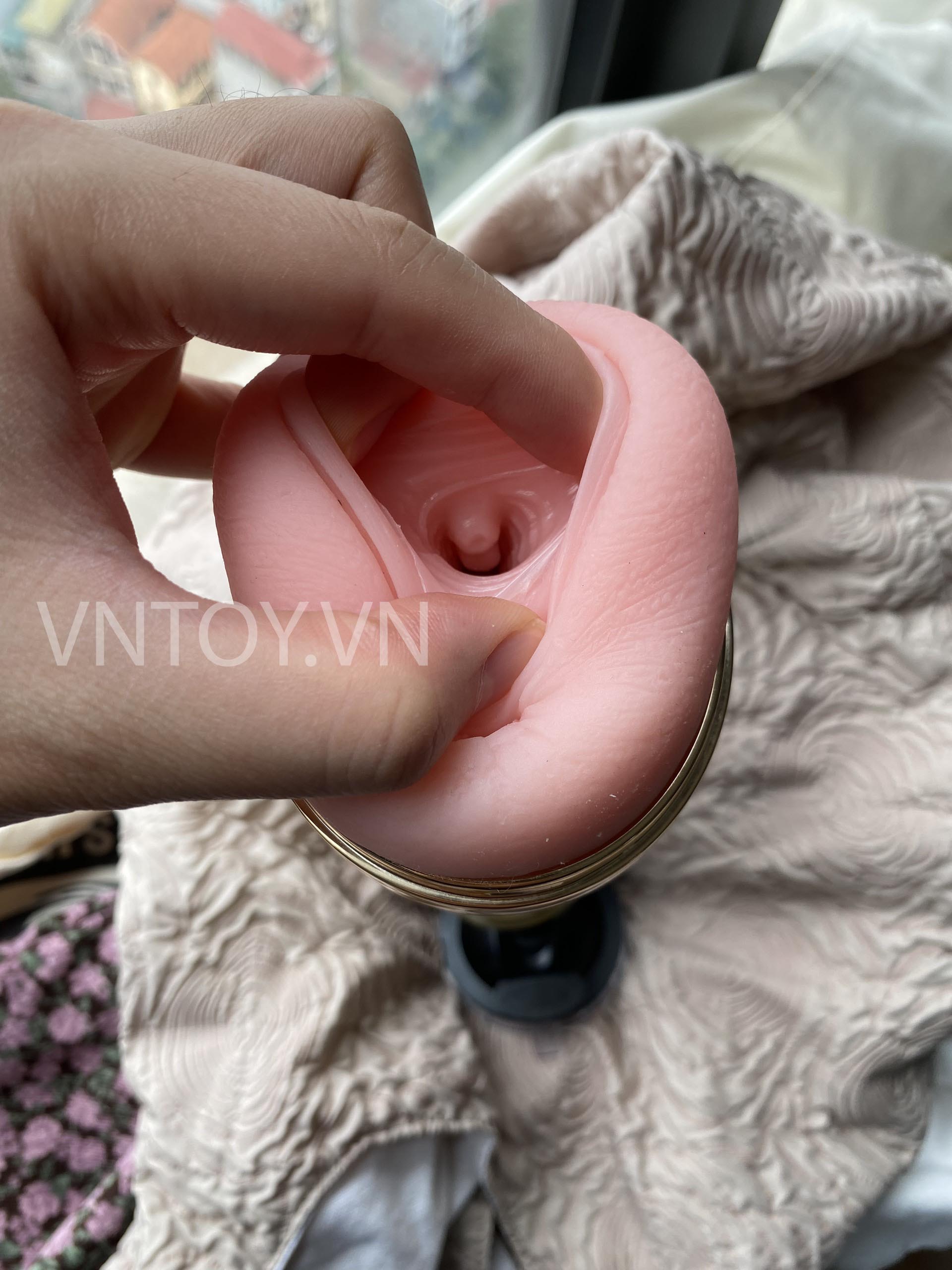 Âm đạo giả gắn tường cao cấp kèm lỗ hậu môn Jiuai