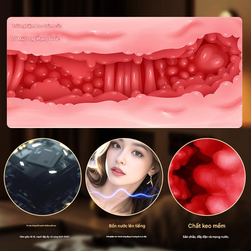 Âm Đạo Giả Gắn Tường Tự Động Sưởi Ấm Rung Âm Thanh Sống Động