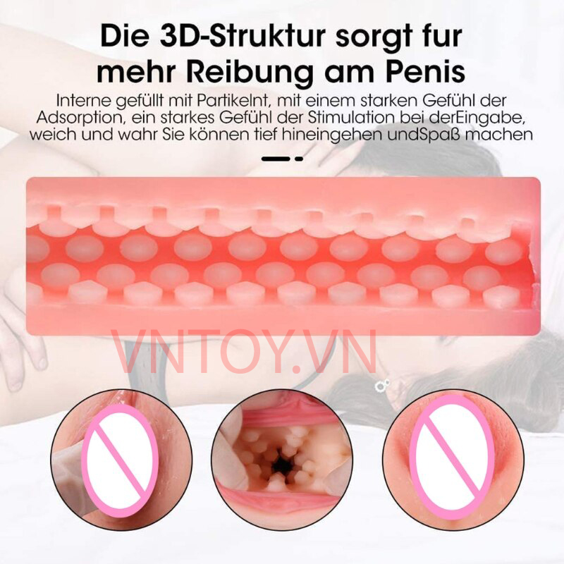 Âm đạo giả gắn tường Wanle rung thụt tự động kêu rên