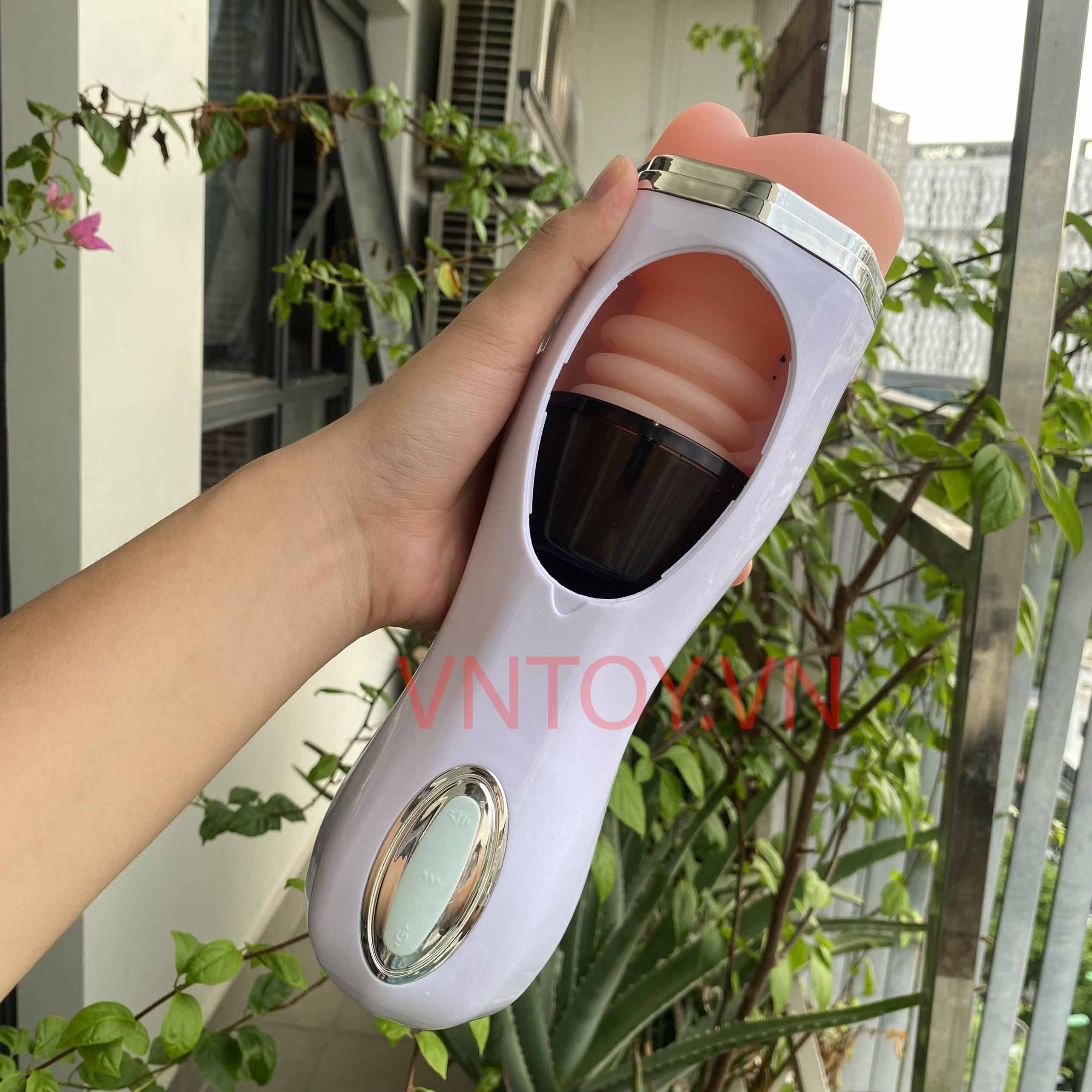 Âm đạo giả gắn tường Wanle rung thụt tự động kêu rên