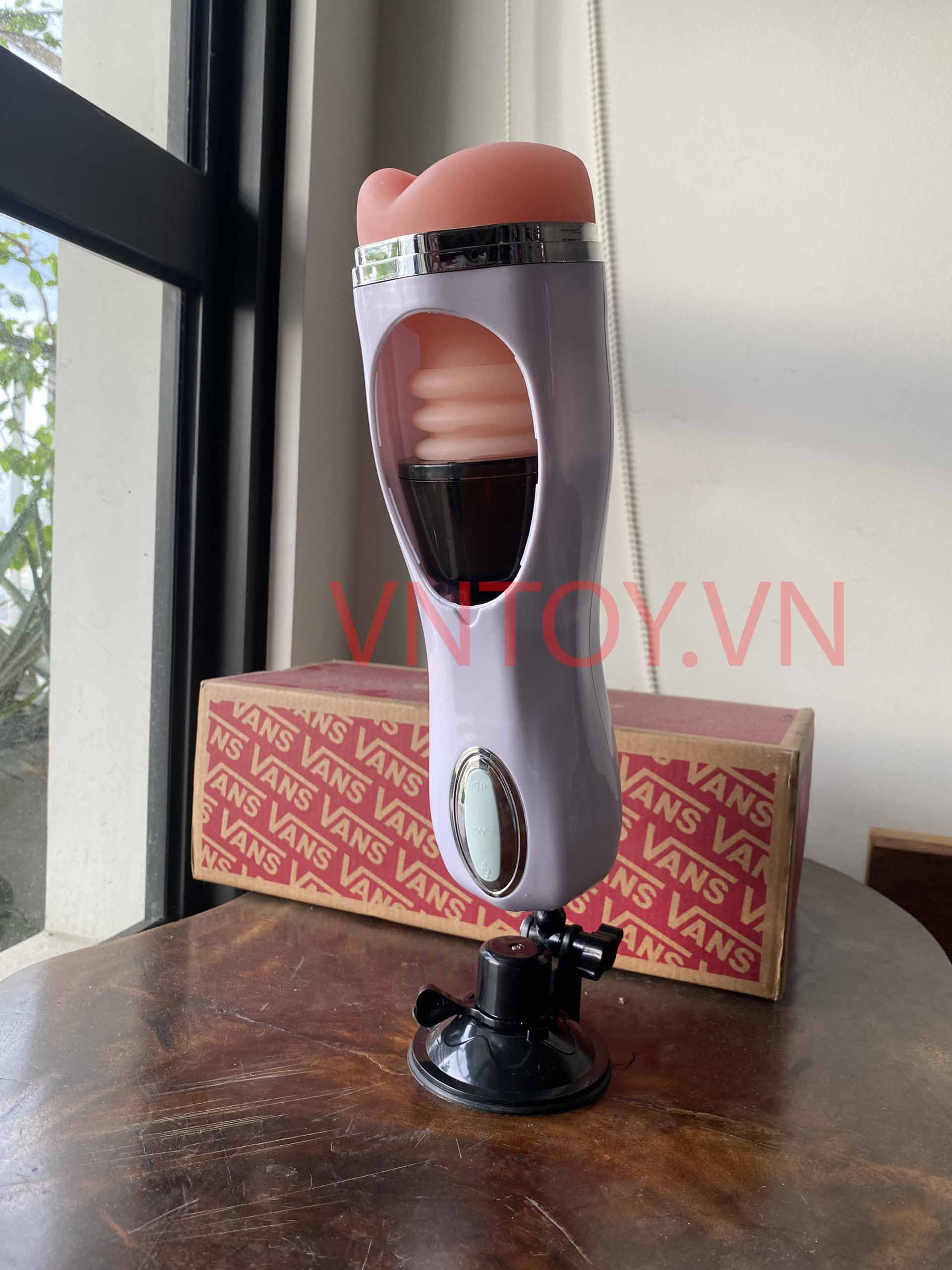 Âm đạo giả gắn tường Wanle rung thụt tự động kêu rên