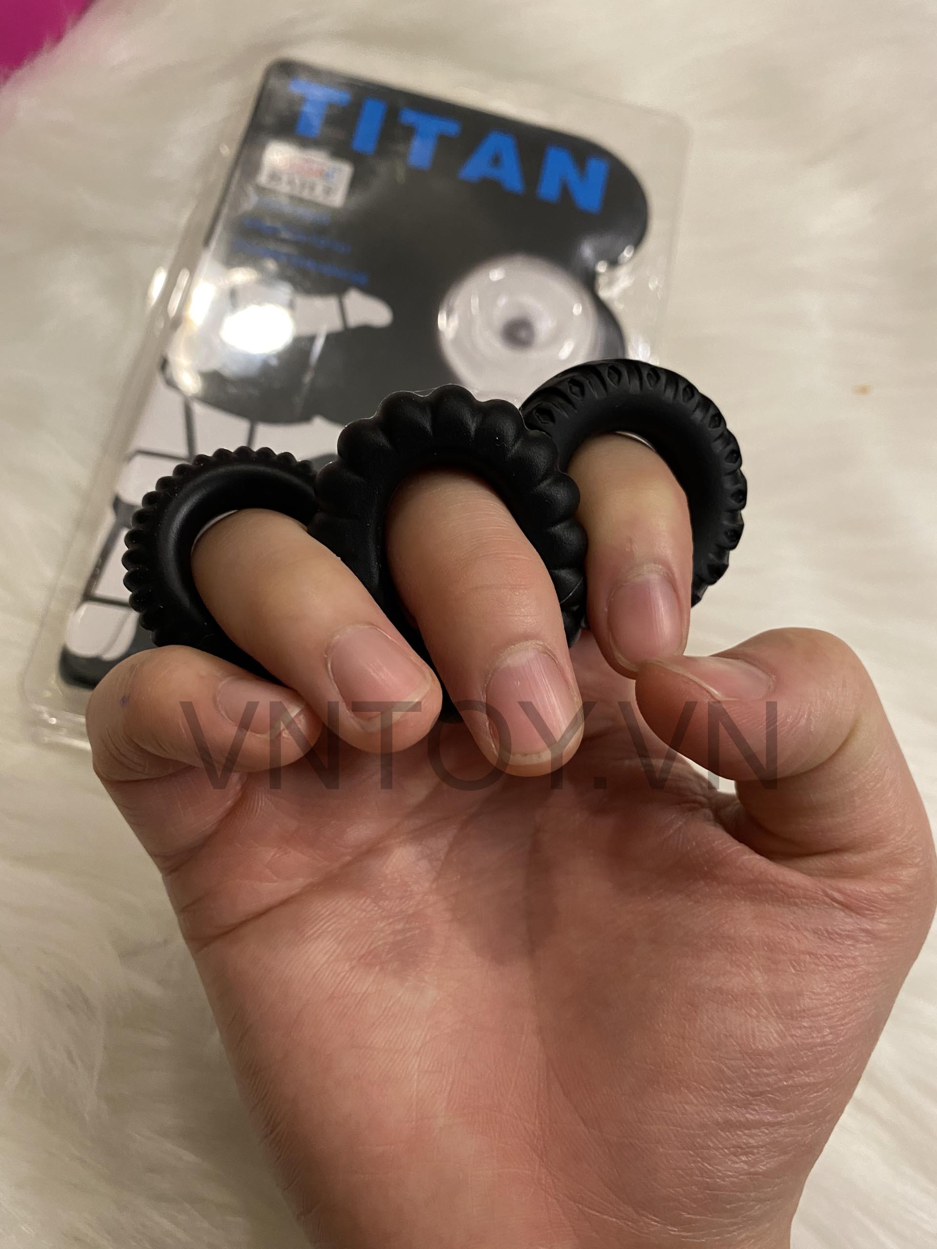Vòng đeo Baile Titan chống xuất tinh sớm - Hộp 3 cái