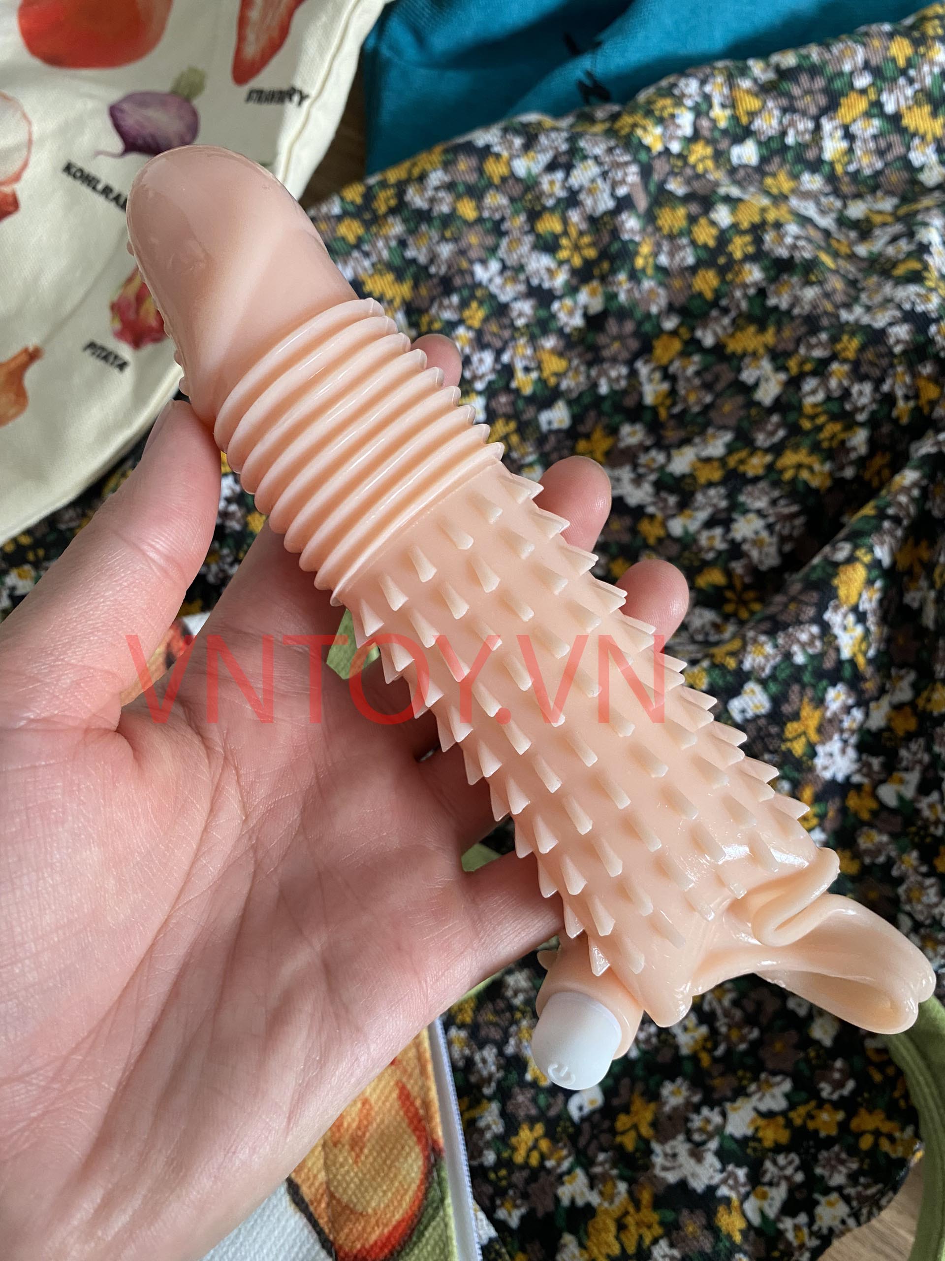 Bao cao su đôn dên gai Se Niu Niu gắn động cơ rung