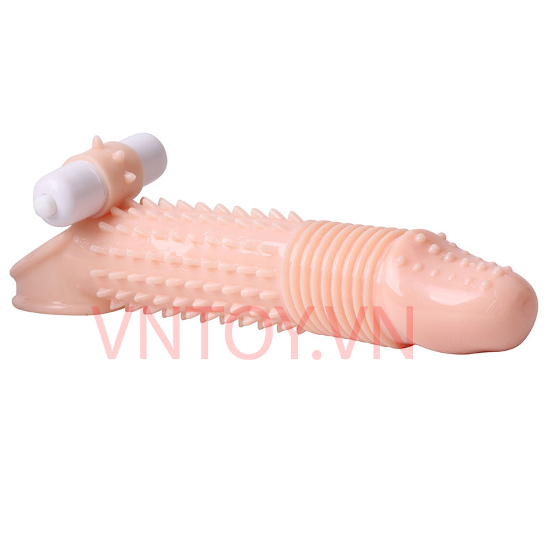 Bao cao su đôn dên gai Se Niu Niu gắn động cơ rung