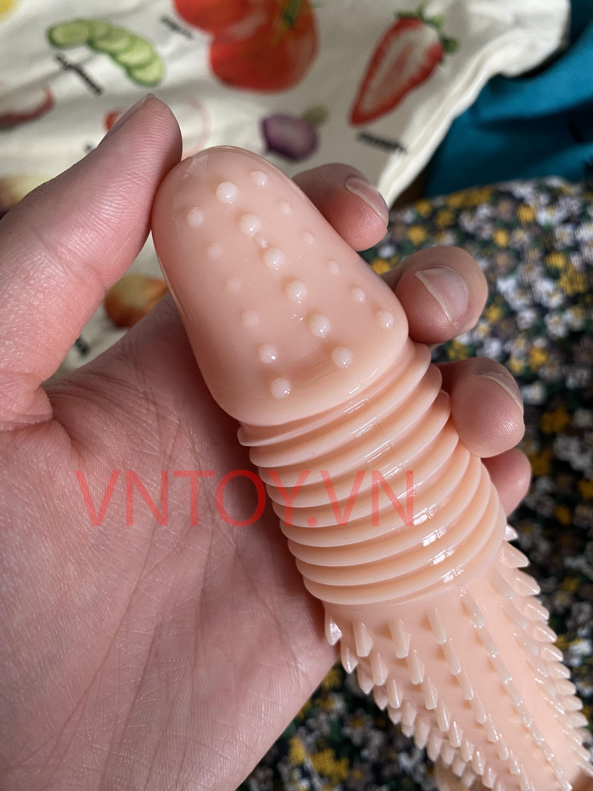 Bao cao su đôn dên gai Se Niu Niu gắn động cơ rung