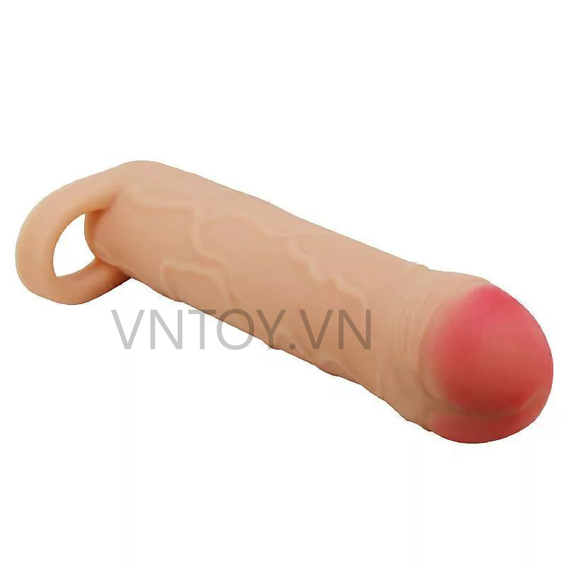 Bao cao su đôn dên Pretty Love kiểu châu Âu trắng hồng có quai đeo