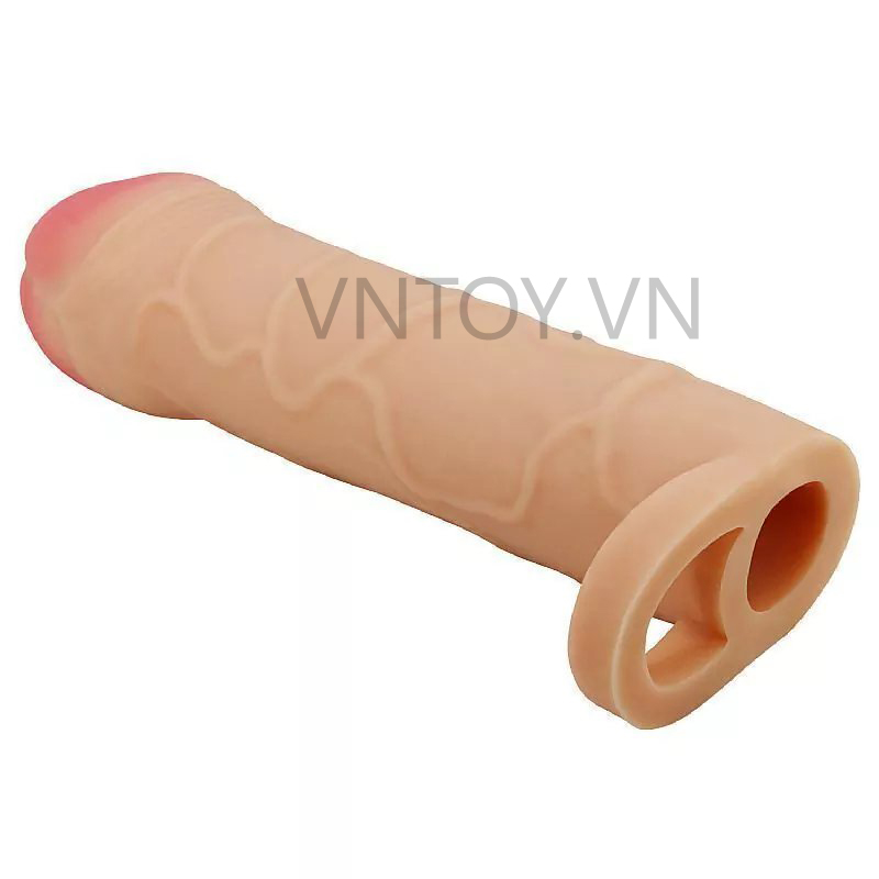 Bao cao su đôn dên Pretty Love kiểu châu Âu trắng hồng có quai đeo