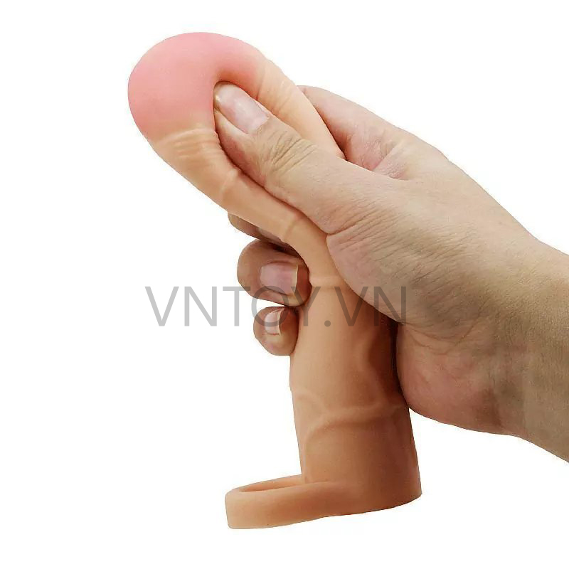 Bao cao su đôn dên Pretty Love kiểu châu Âu trắng hồng có quai đeo