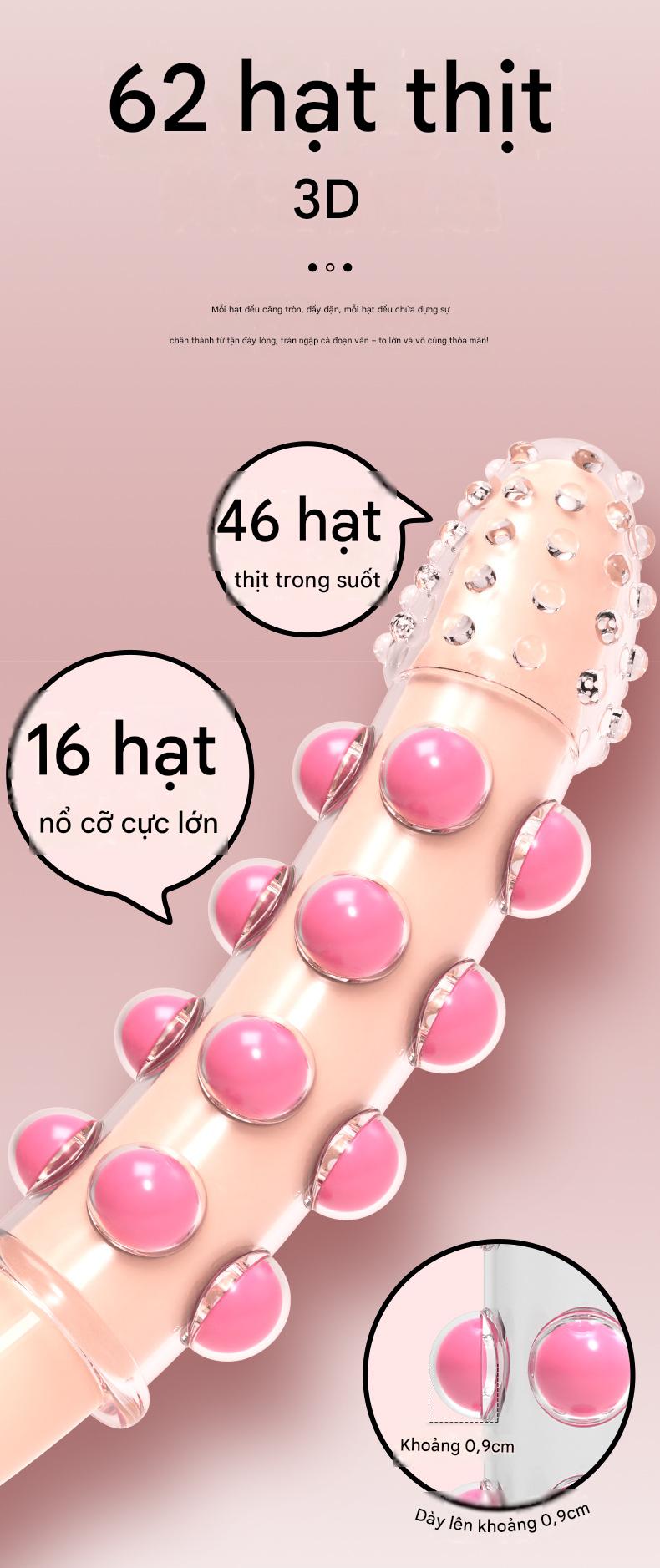 Bao Đôn Dên Wolf Tooth Gai Hạt Ngọc Kéo Dài Thời Gian Cao Cấp