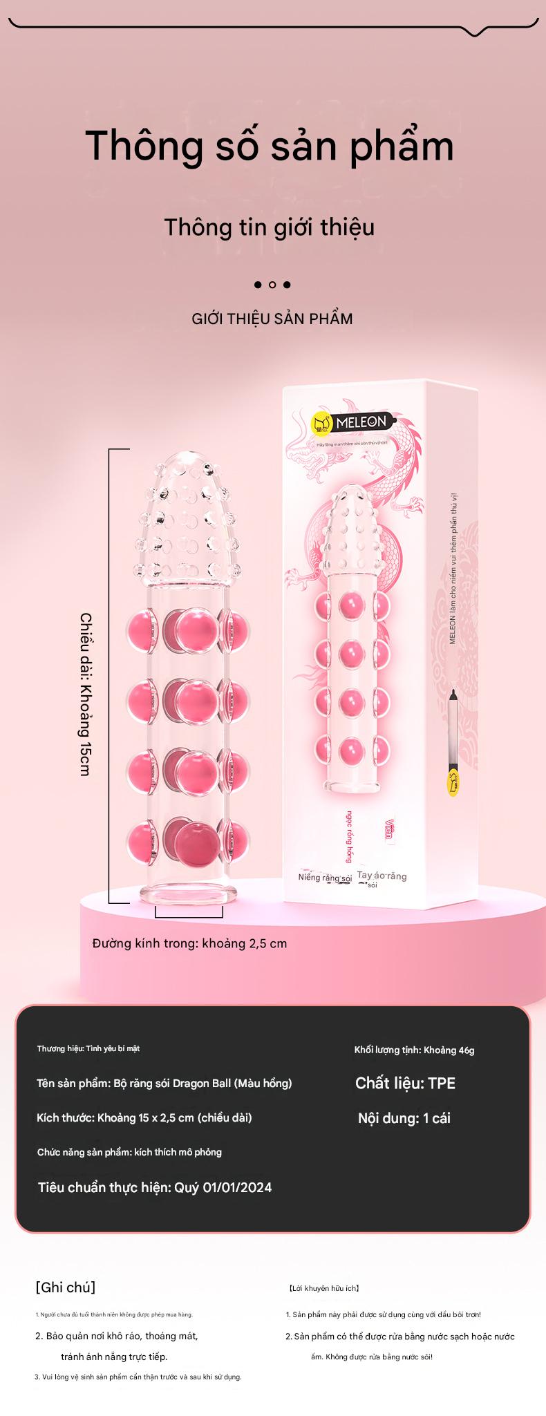Bao Đôn Dên Wolf Tooth Gai Hạt Ngọc Kéo Dài Thời Gian Cao Cấp