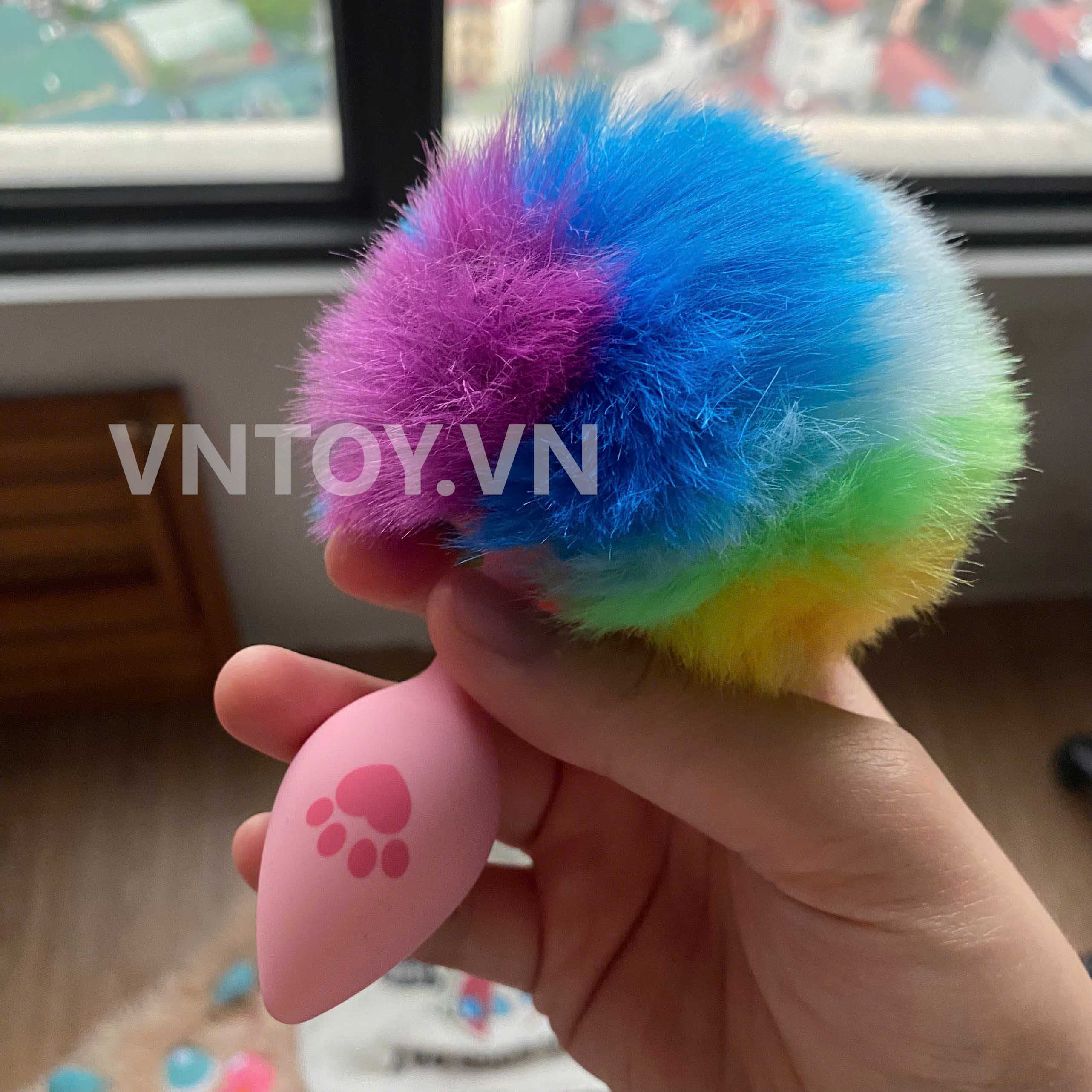 Butt plug cosplay đuôi thú nhiều màu cho cặp đôi