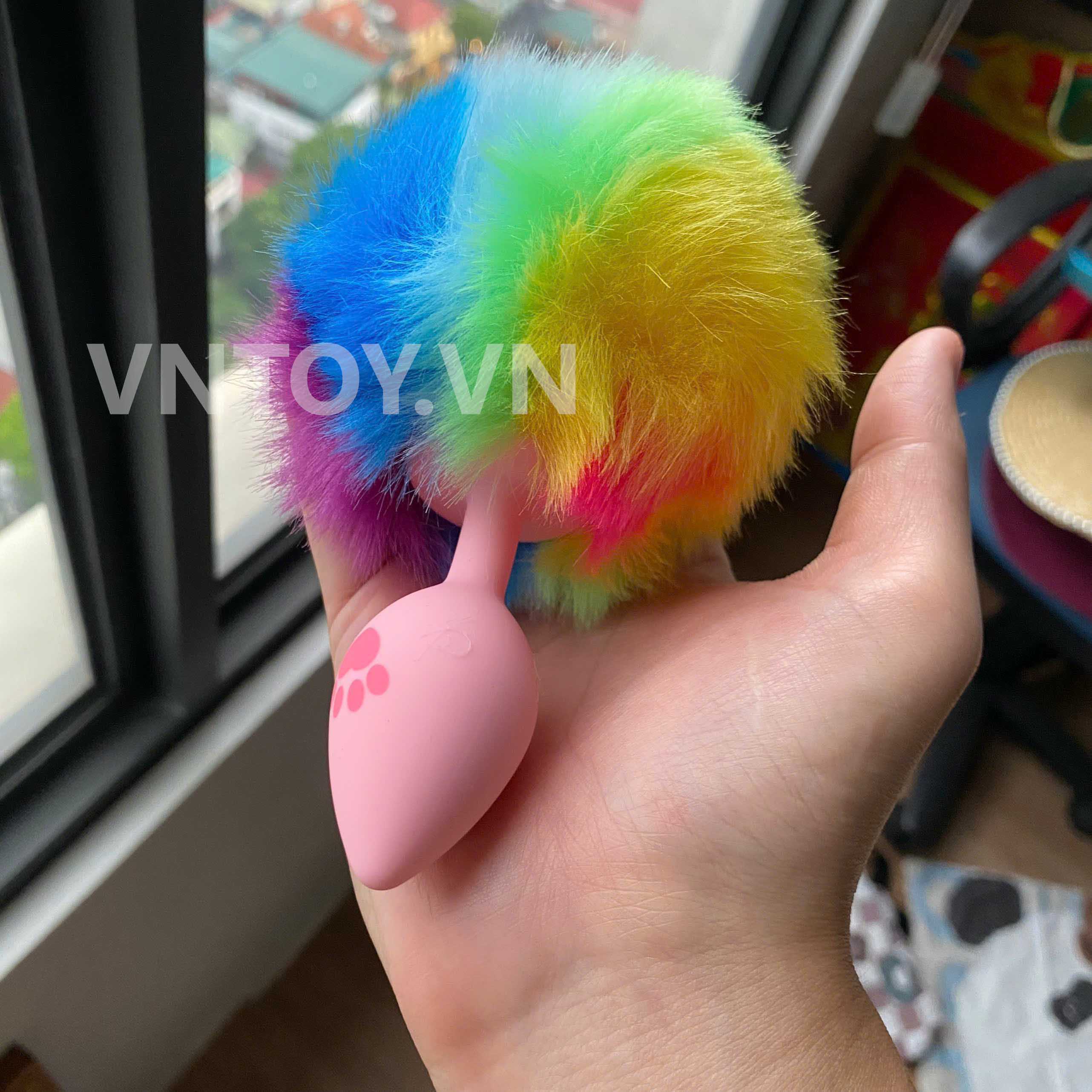 Butt plug cosplay đuôi thú nhiều màu cho cặp đôi