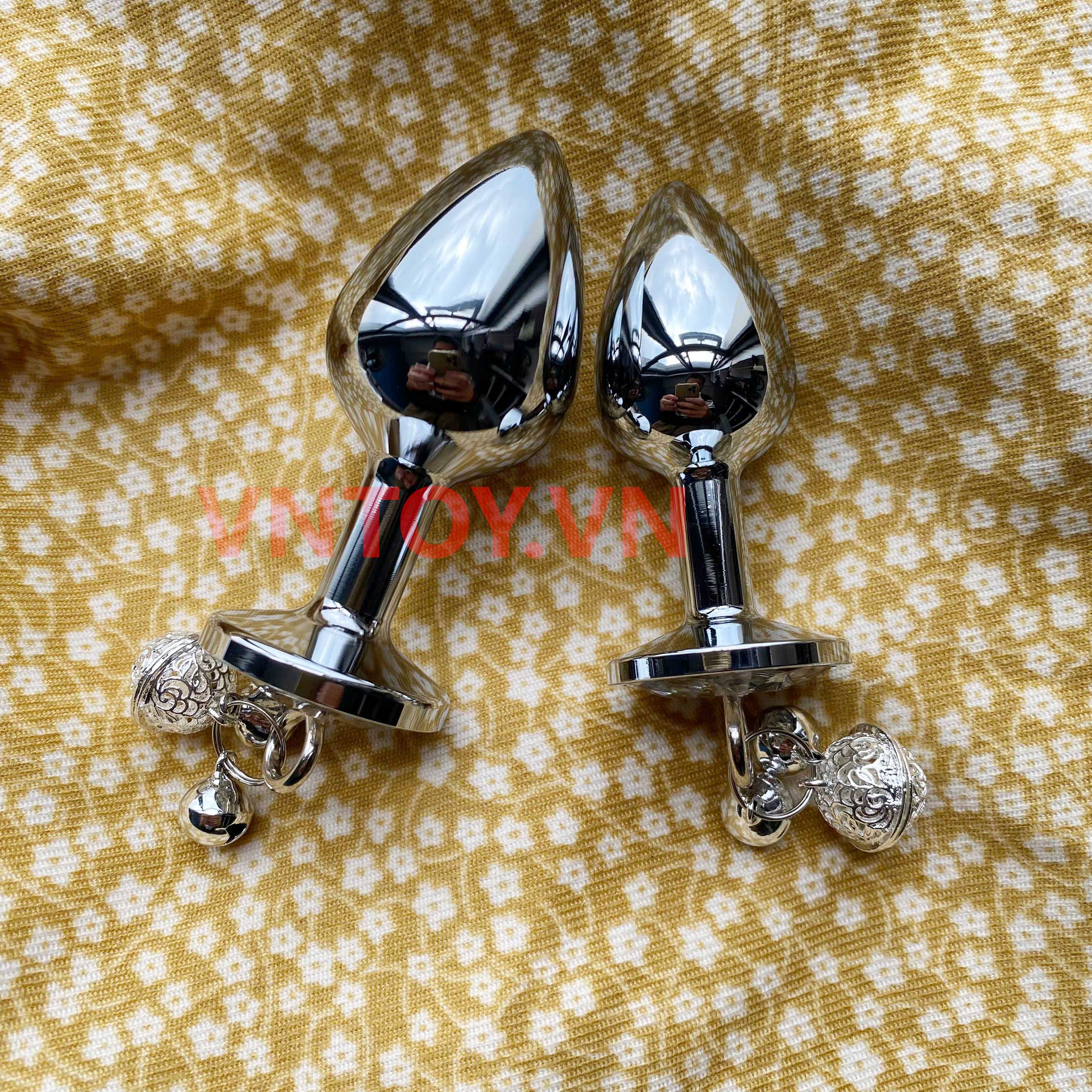 Butt plug inox cao cấp gắn đá pha lê Bling Bling