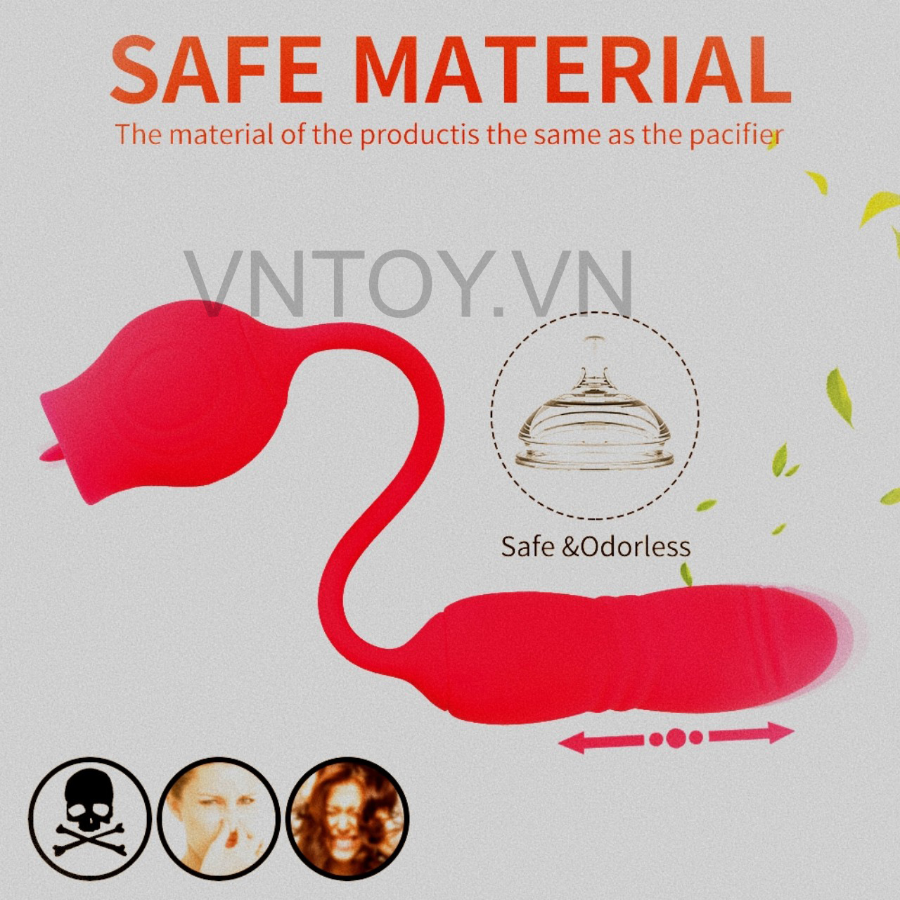 Trứng rung tình yêu thụt tự động kèm lưỡi liếm