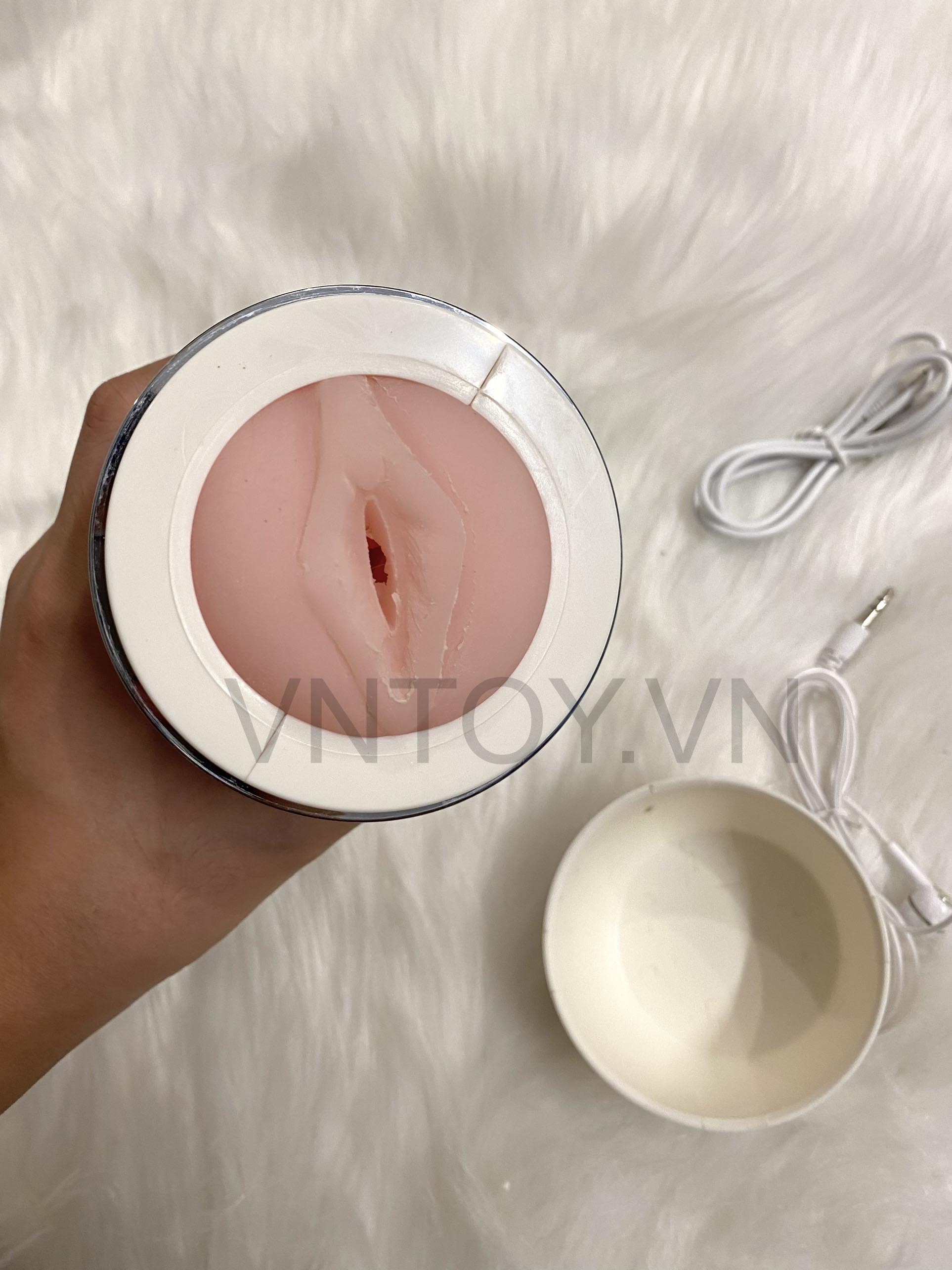 Cốc thủ dâm tự động rung và rên cảm biến theo chuyển động