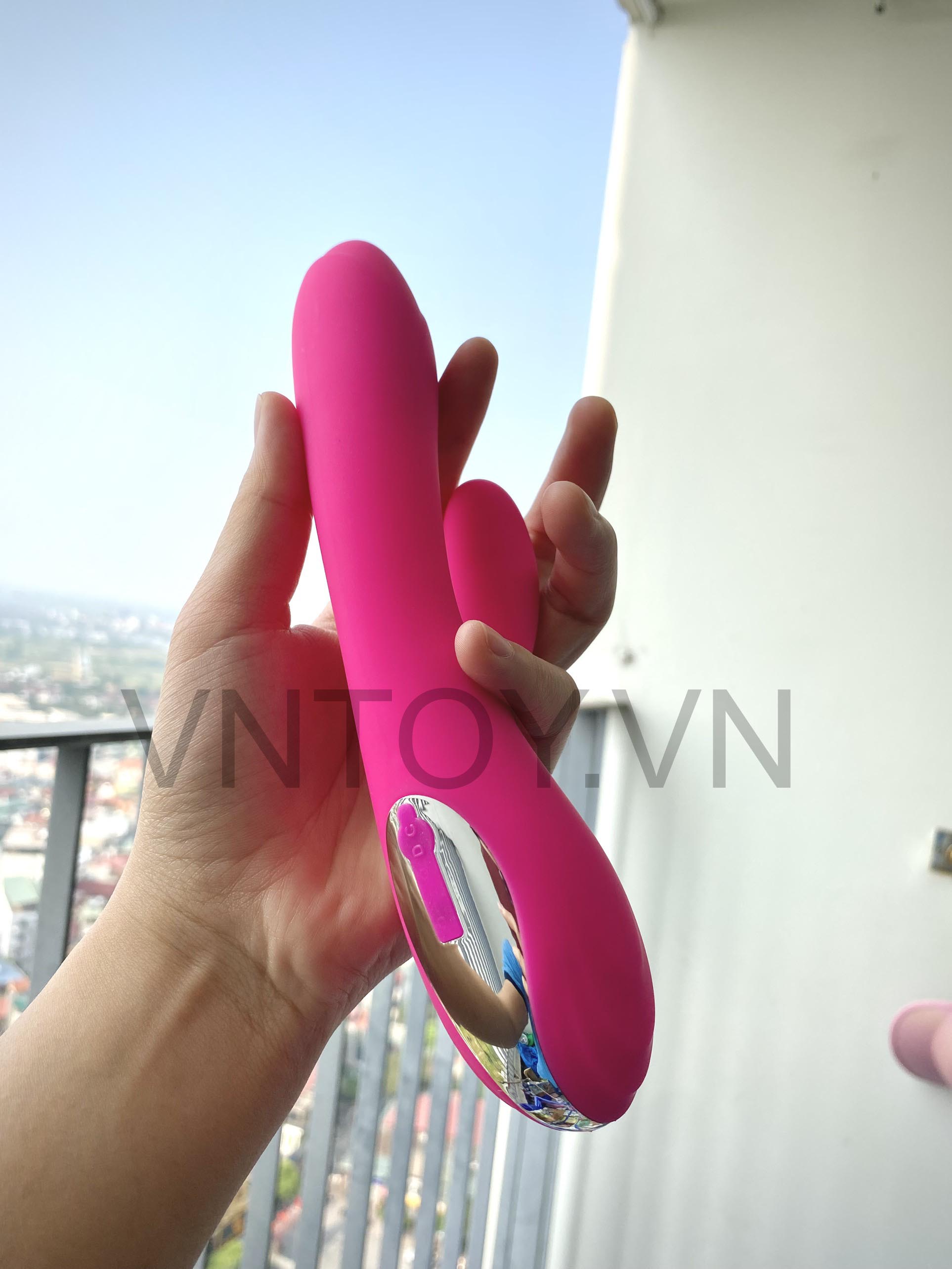 Thiết bị massage âm đạo cầm tay tỏa nhiệt Silicon cao cấp