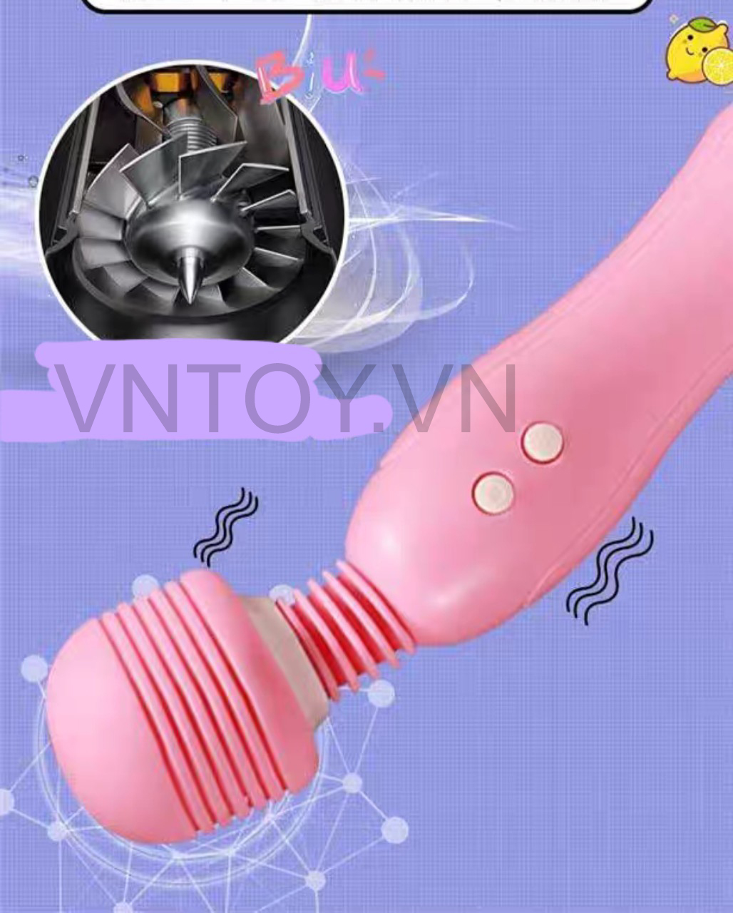 Chày rung tình yêu có lưỡi liếm sạc pin