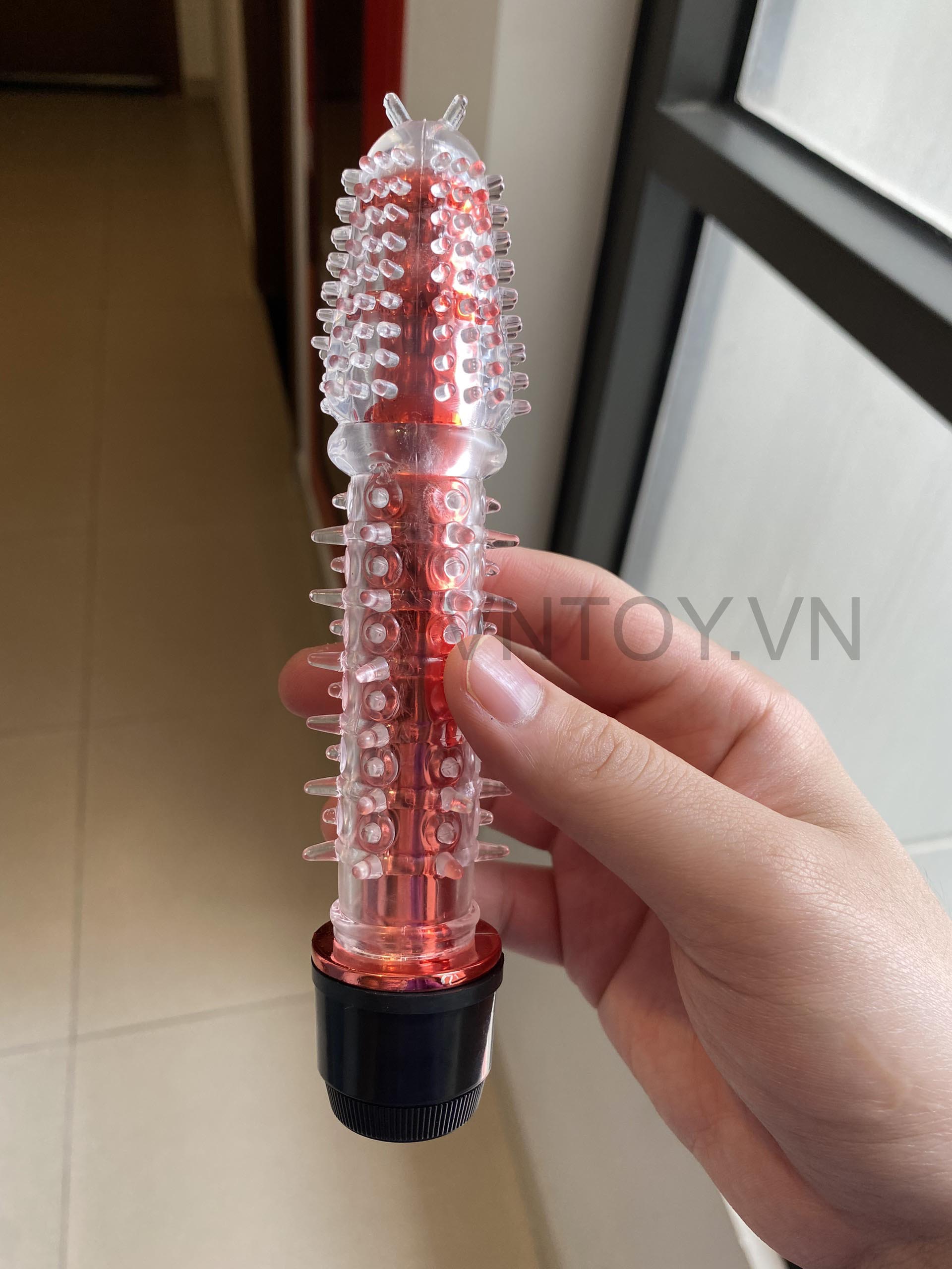 Dương vật giả có gai Silicon rung nhiều chế độ