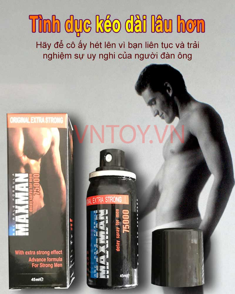 Chai xịt kéo dài thời gian quan hệ Maxman 75000 thương hiệu Đức