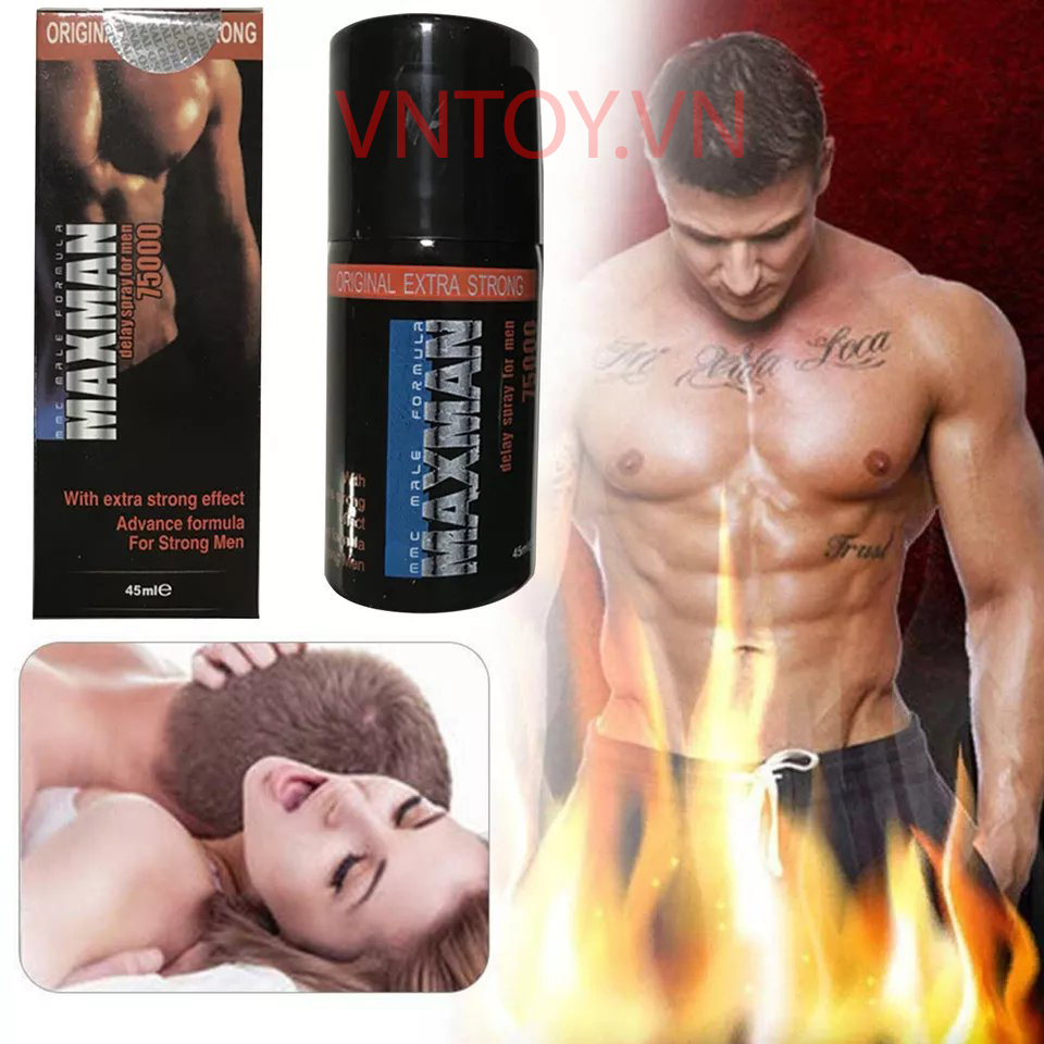 Chai xịt kéo dài thời gian quan hệ Maxman 75000 thương hiệu Đức