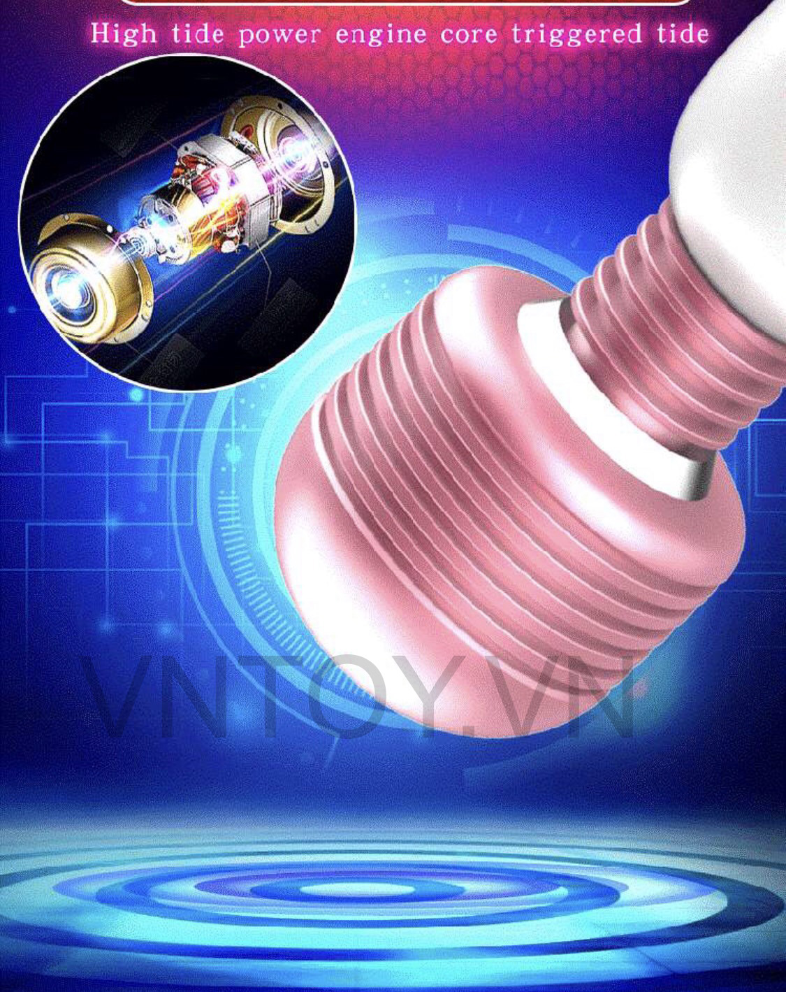 Chày rung mini cầm tay sạc pin 12 chế độ massage âm đạo