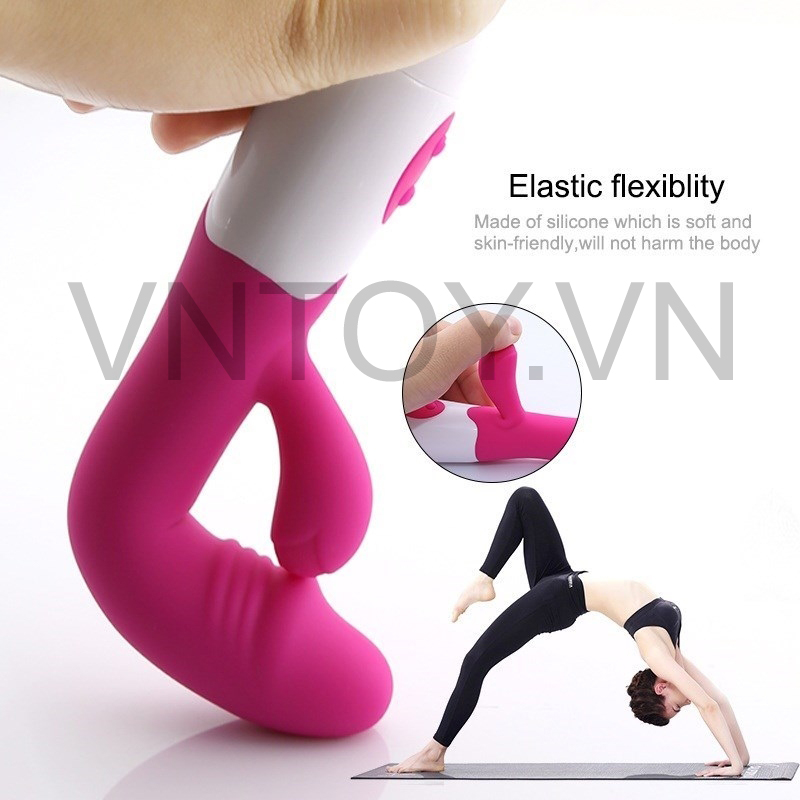 Dương vật giả rẽ nhánh rung 12 chế độ sạc pin