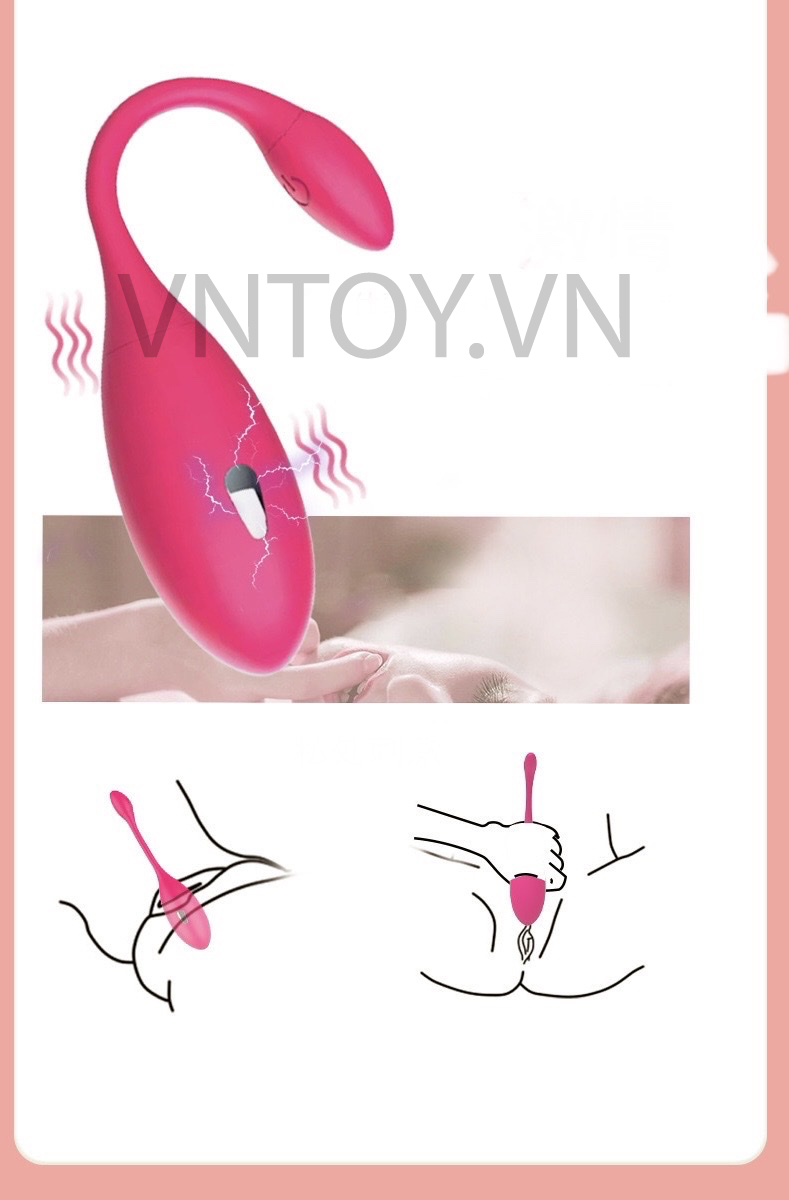 Trứng rung điện giật Levett cao cấp điều khiển từ xa