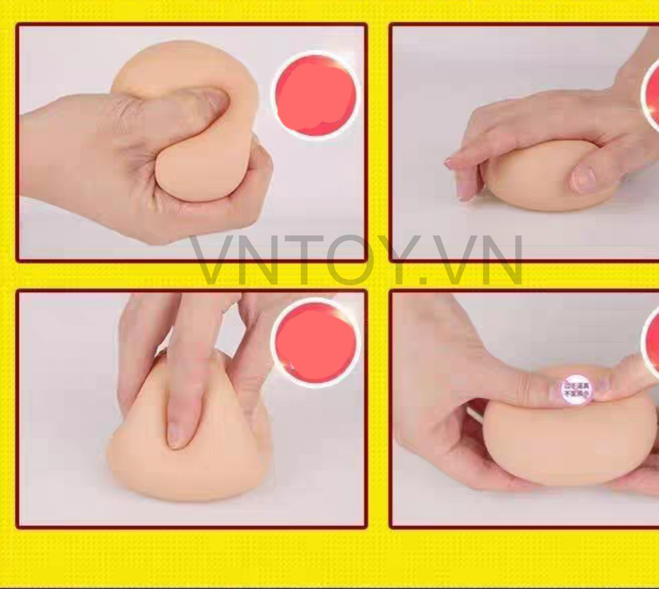 Vú giả cầm tay giá rẻ Silicon như thật có lỗ âm đạo