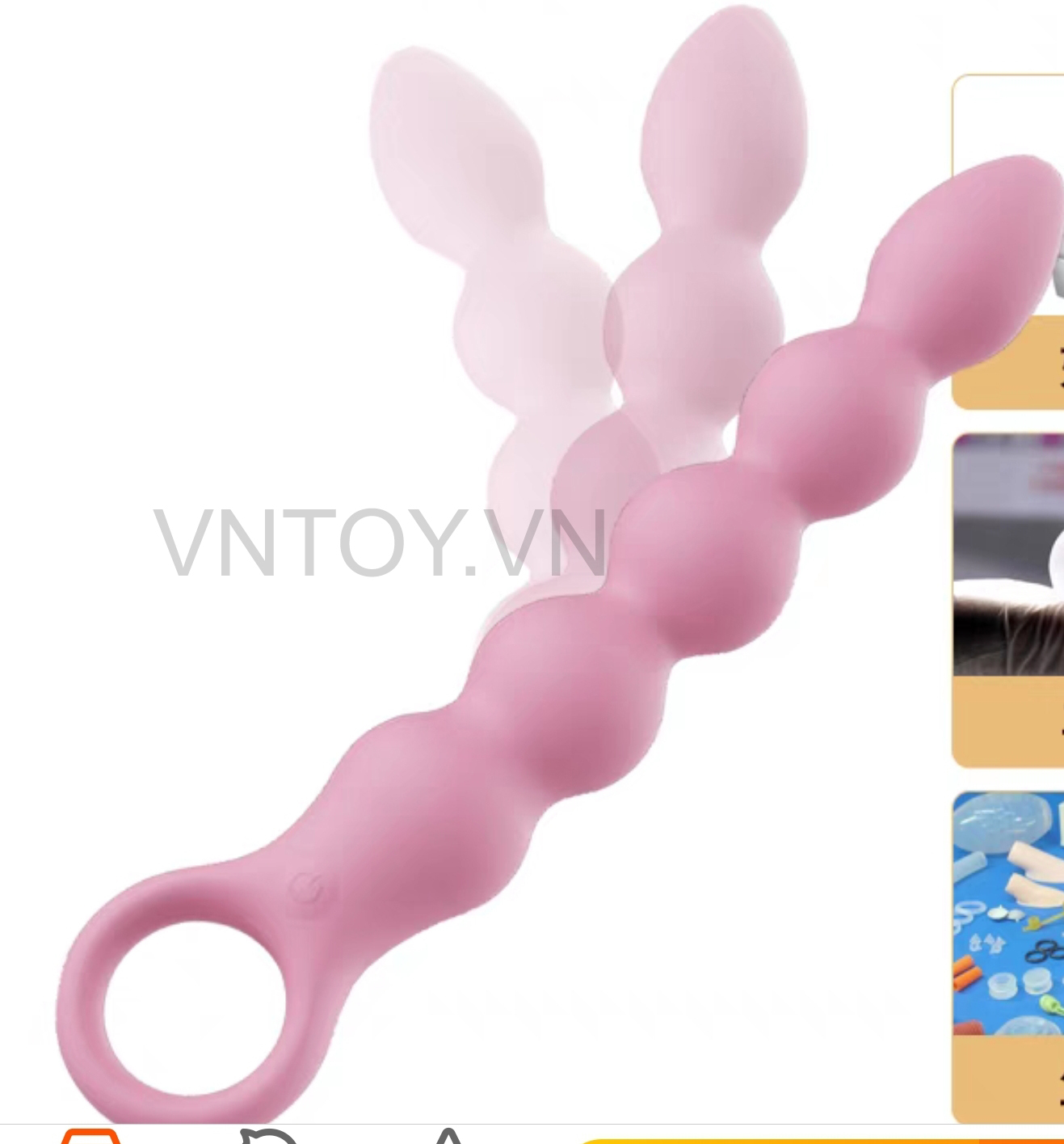 Que rung hậu môn cao cấp nhiều viên bi kích thích