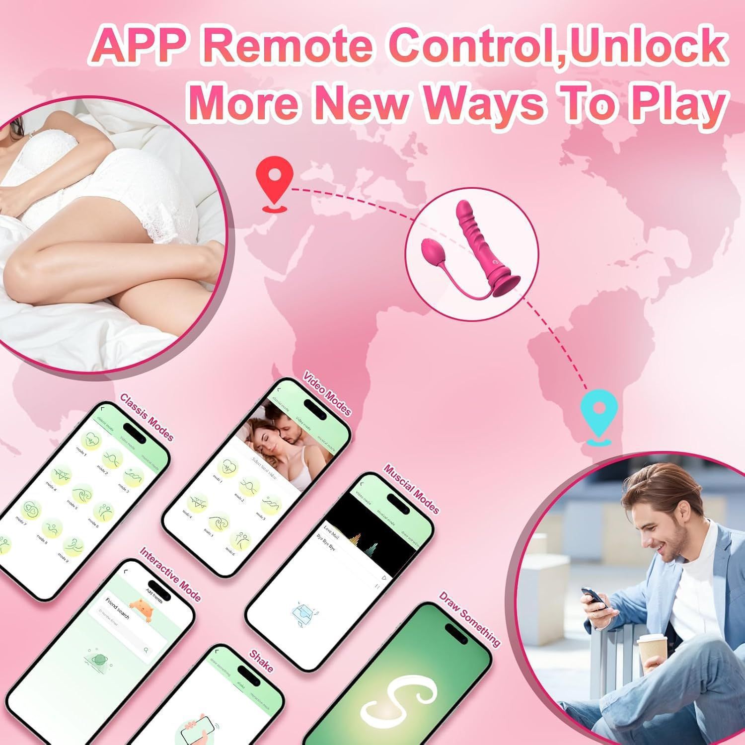 Dildo Les Đeo Hông Có Rung Điều Khiển Bluetooth Qua App