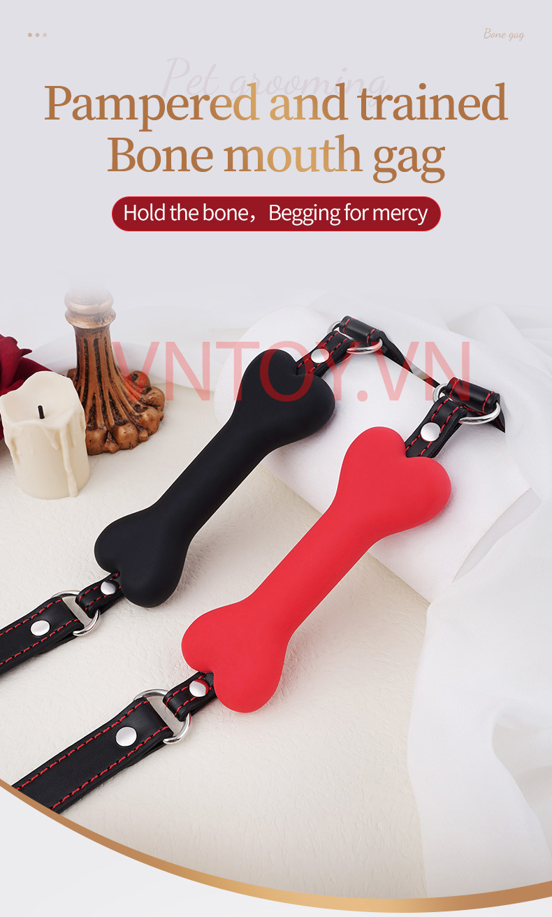Đồ chơi SM Bit Gag bịt miệng xương chó