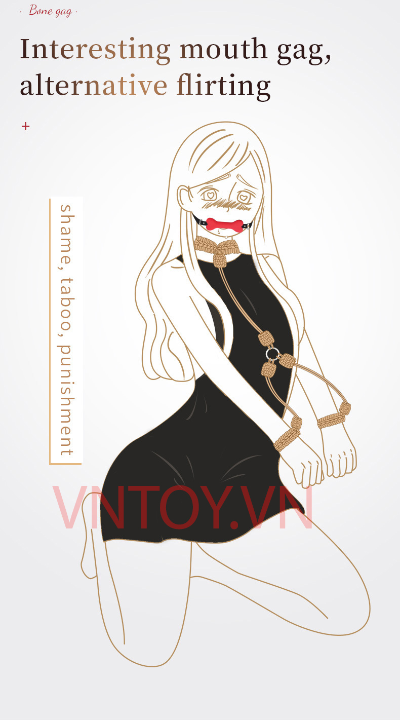 Đồ chơi SM Bit Gag bịt miệng xương chó