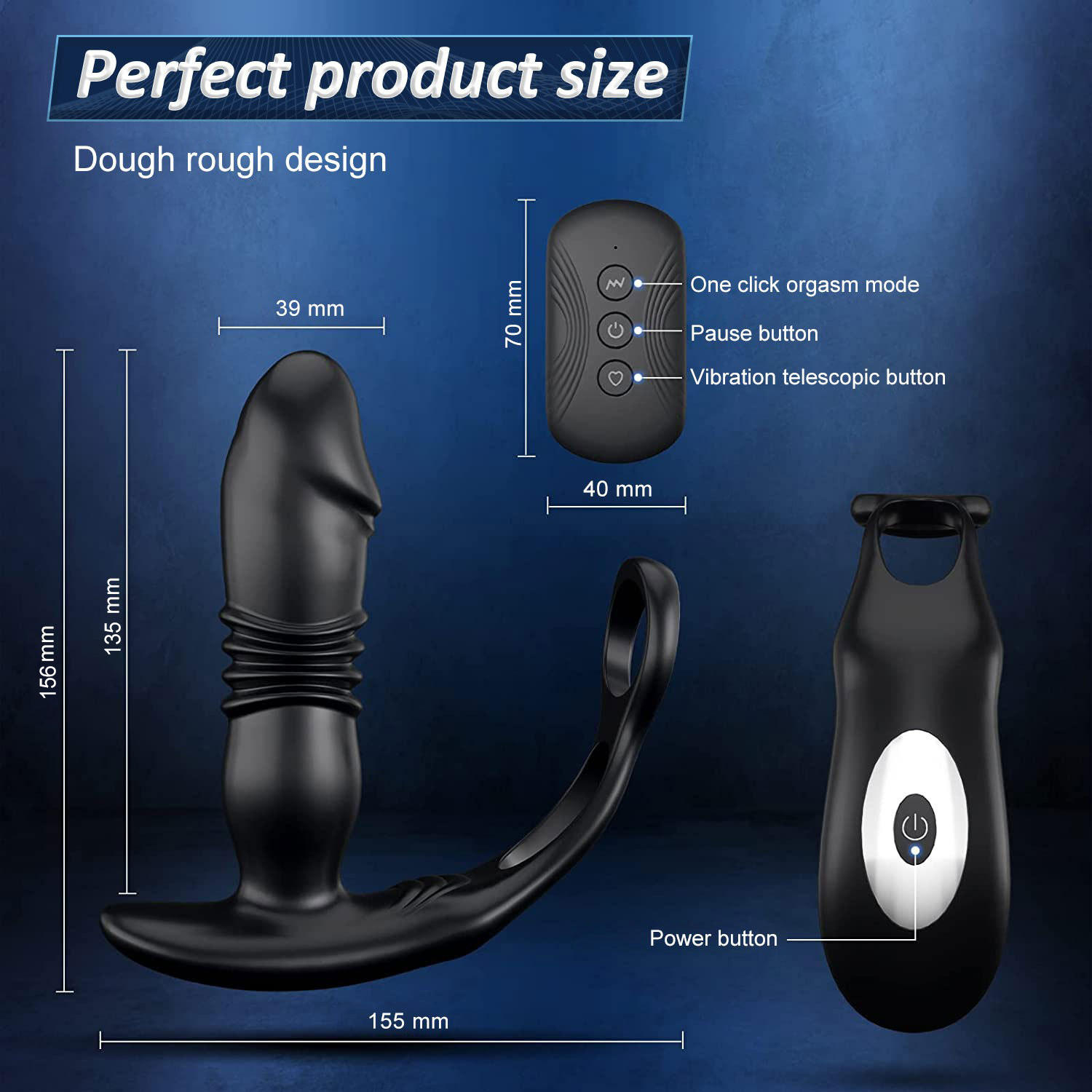 Dụng Cụ Massage Tuyến Tiền Liệt Rung Thụt Thông Minh 3-in-1