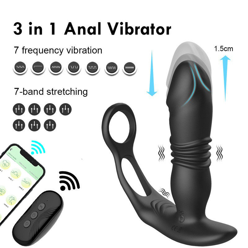 Dụng Cụ Massage Tuyến Tiền Liệt Rung Thụt Thông Minh 3-in-1
